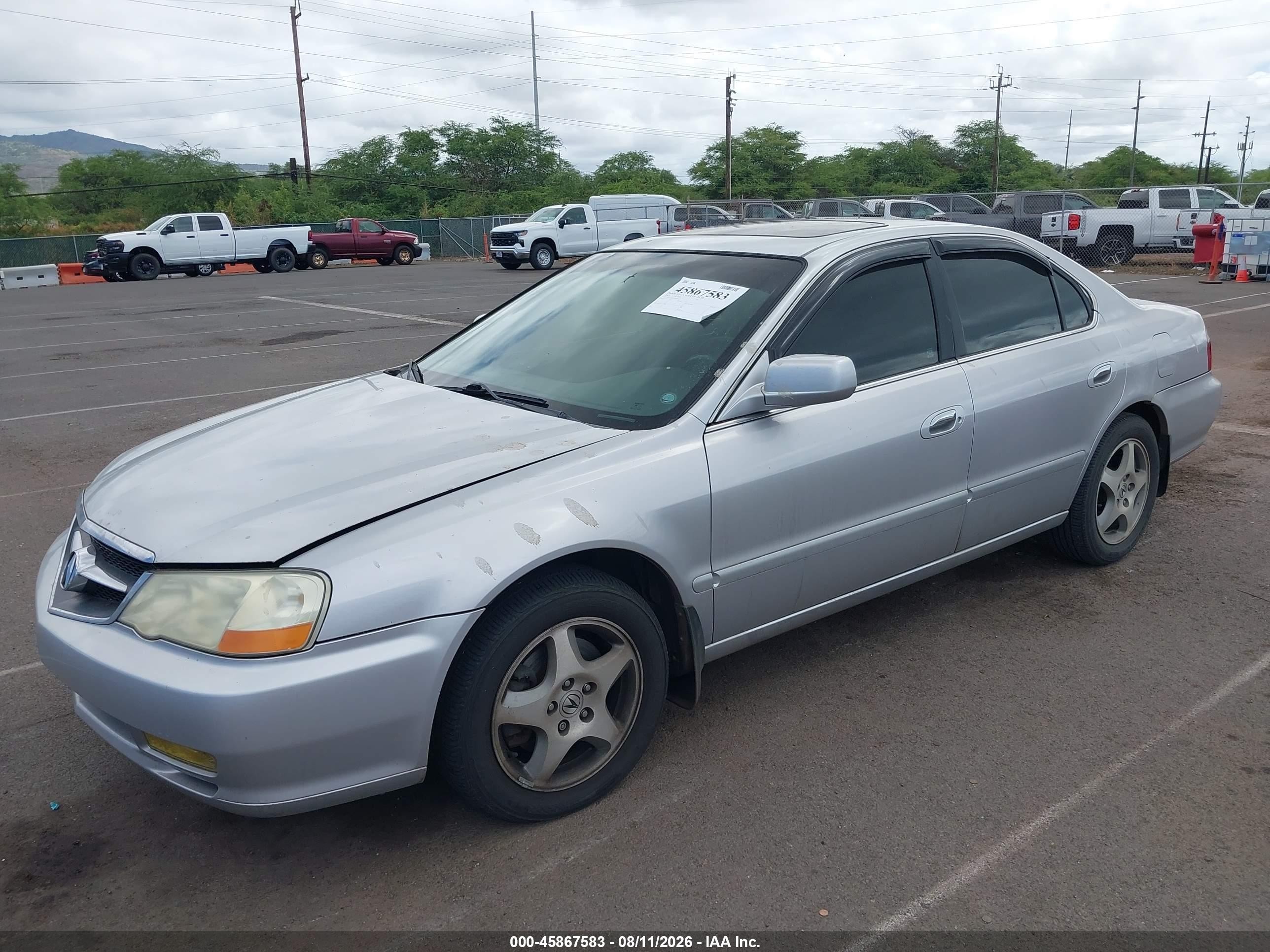 2003 Acura Tl 3.2 Silver vin: 19UUA56613A050932