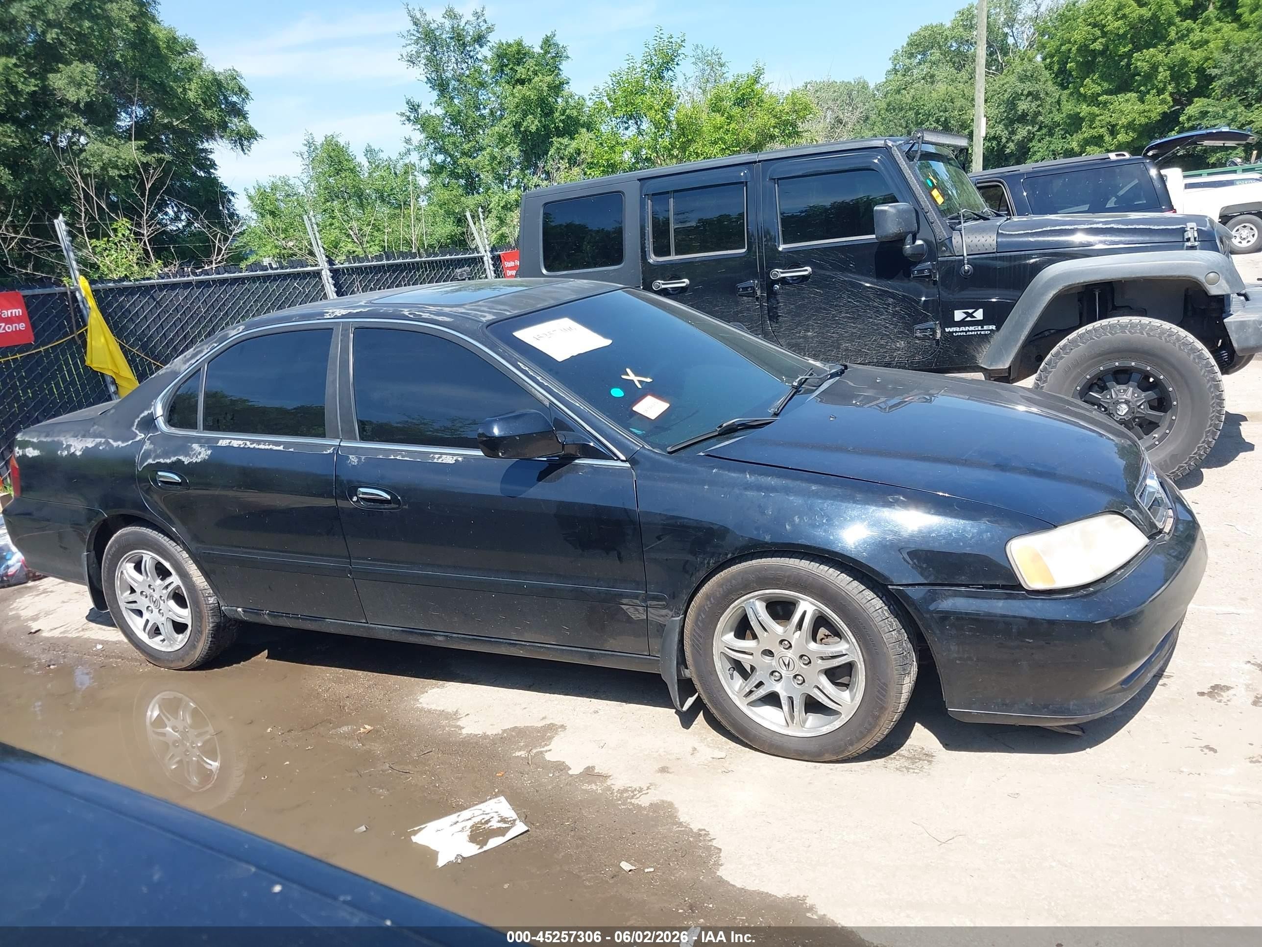 2000 Acura Tl 3.2 Black vin: 19UUA5661YA033166