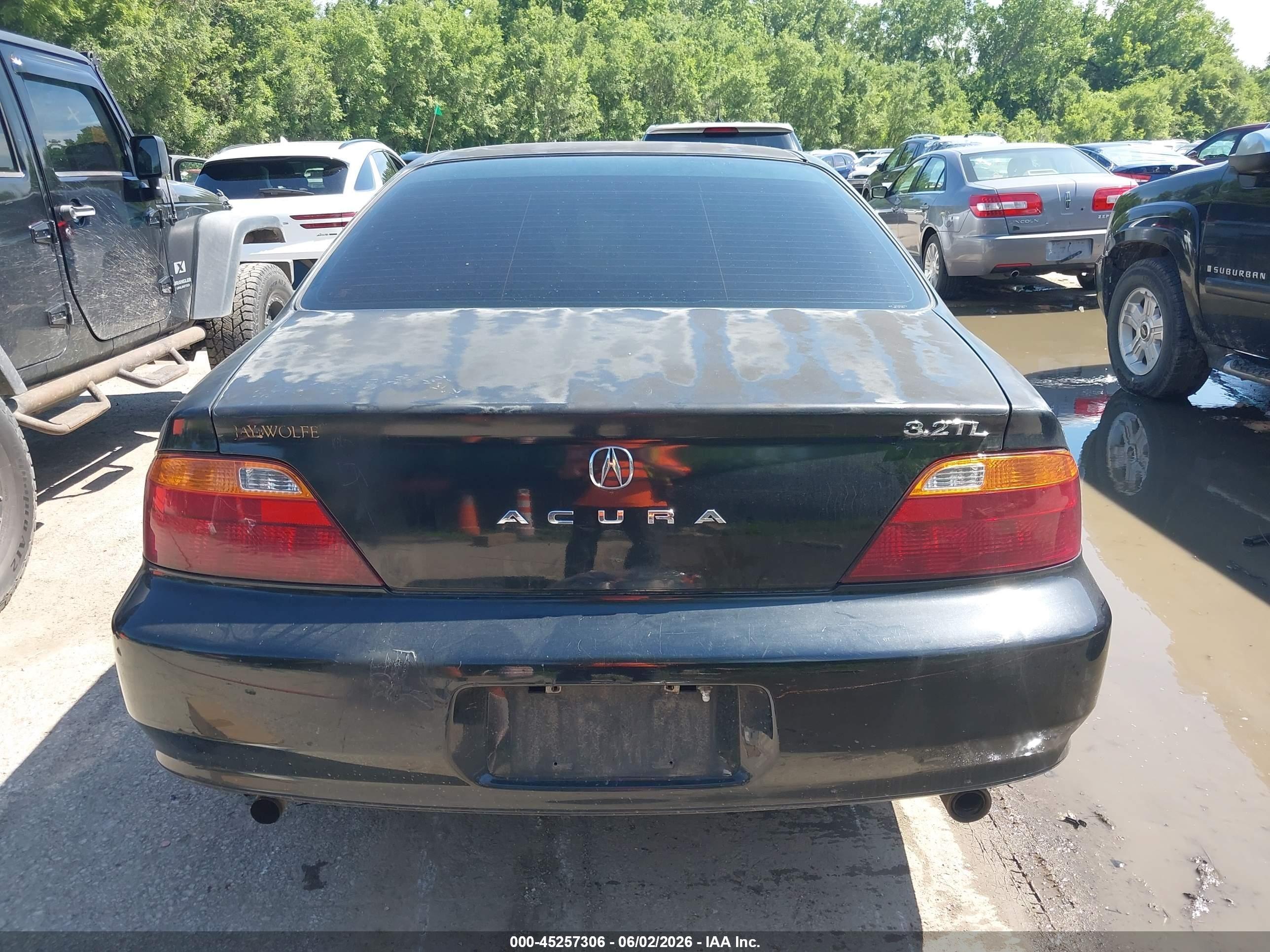 2000 Acura Tl 3.2 Black vin: 19UUA5661YA033166