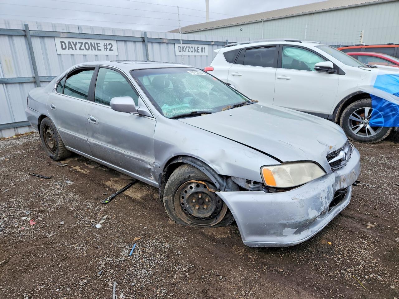 2000 Acura 3.2tl Silver vin: 19UUA5661YA805746