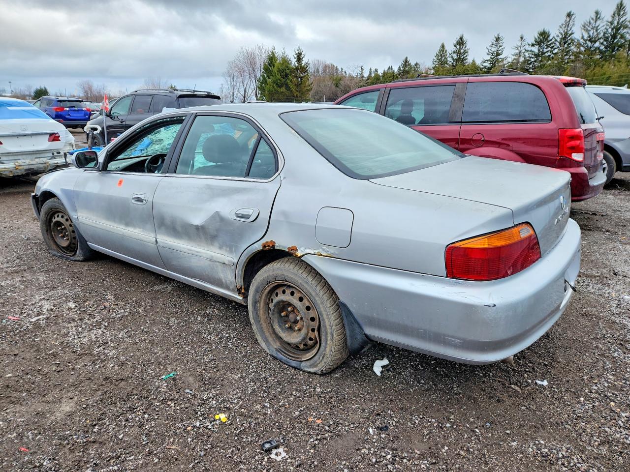 2000 Acura 3.2tl Silver vin: 19UUA5661YA805746