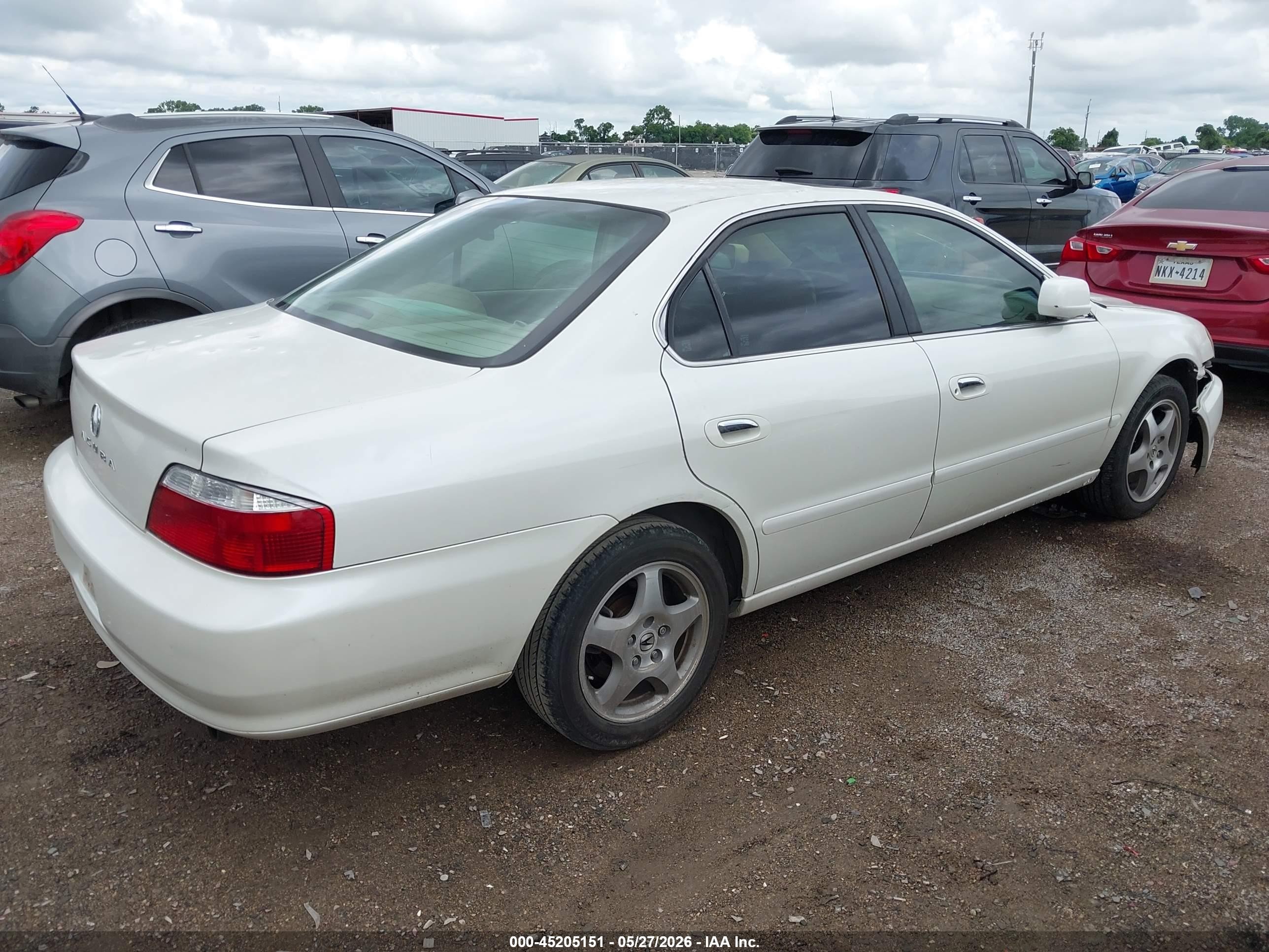 2002 Acura Tl 3.2 White vin: 19UUA56622A032826