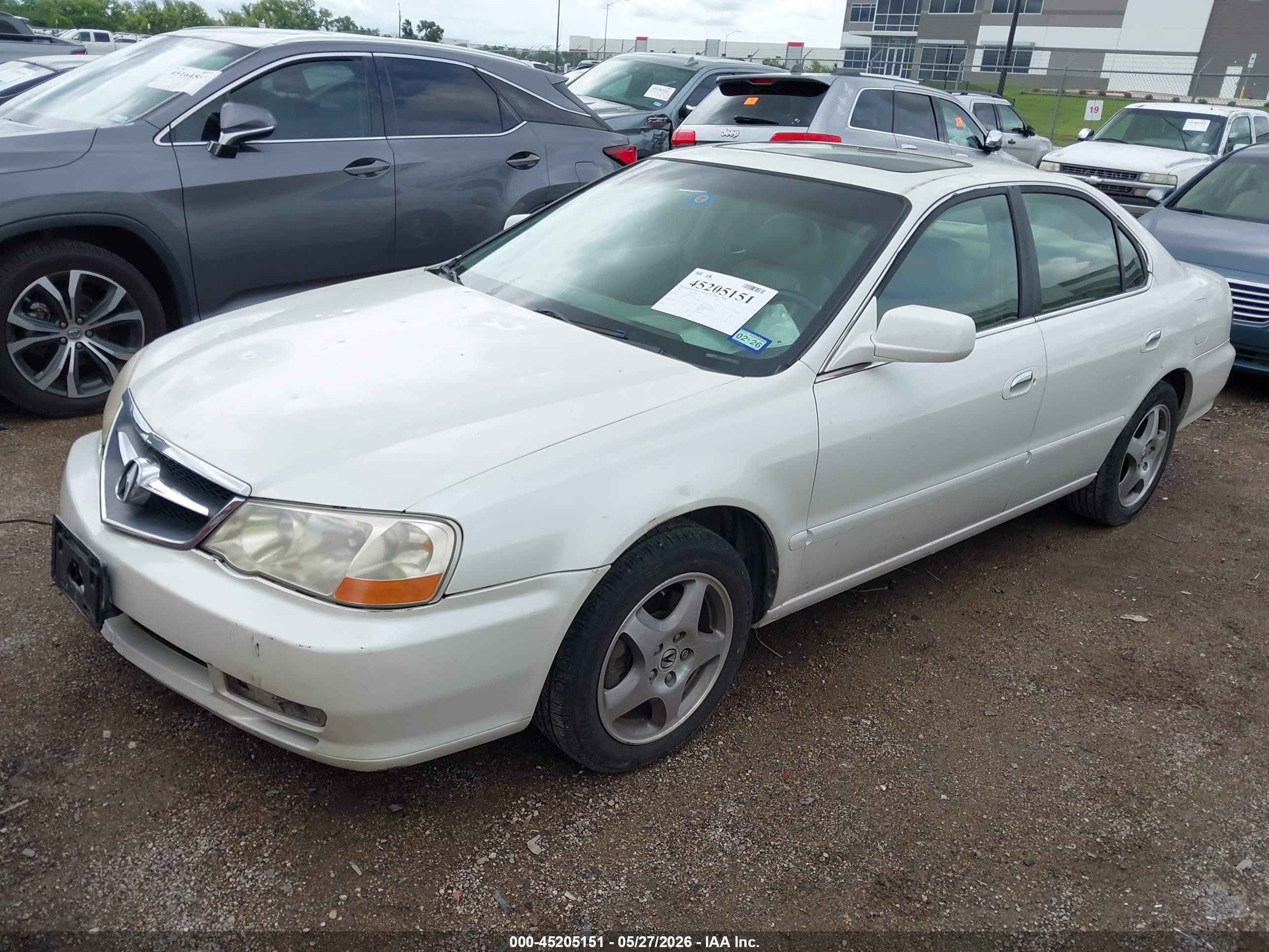 2002 Acura Tl 3.2 White vin: 19UUA56622A032826
