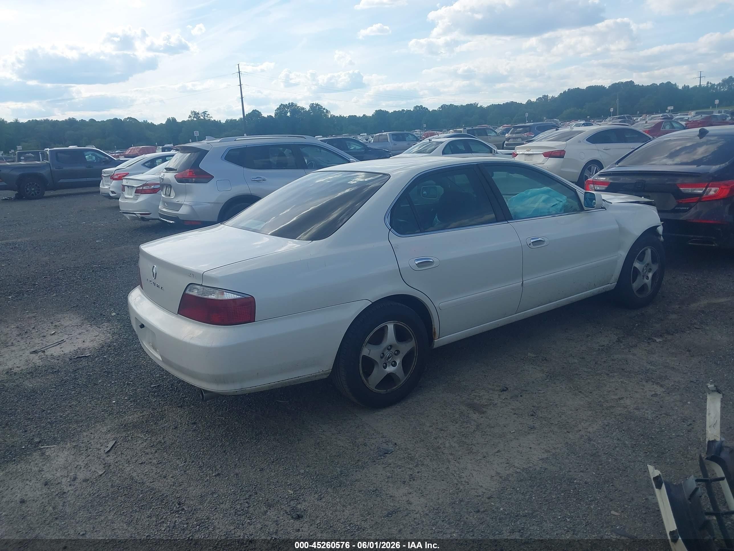 2003 Acura Tl 3.2 White vin: 19UUA56623A041608