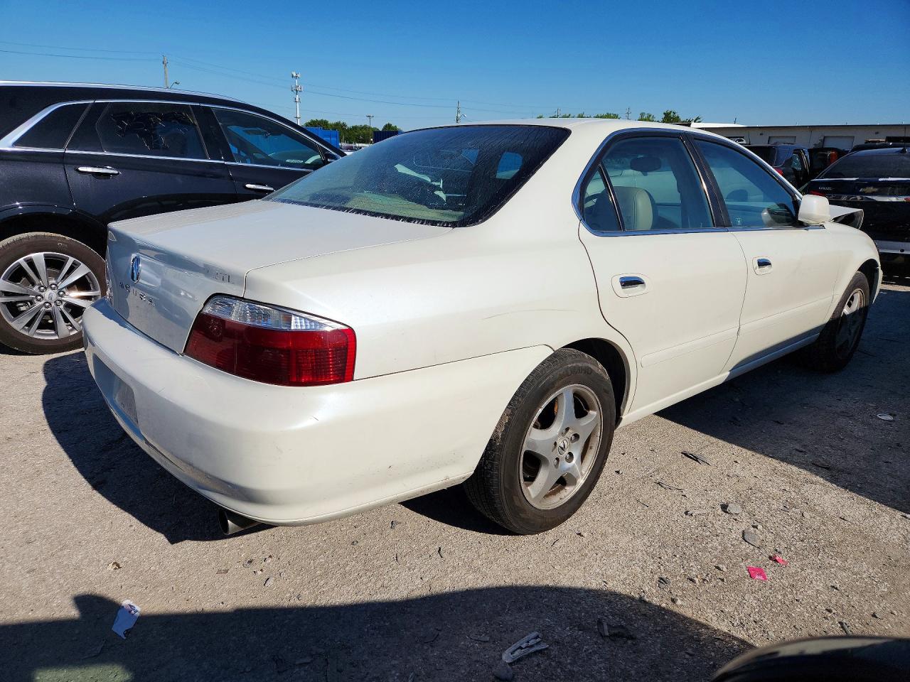 2003 Acura 3.2tl White vin: 19UUA56623A093269