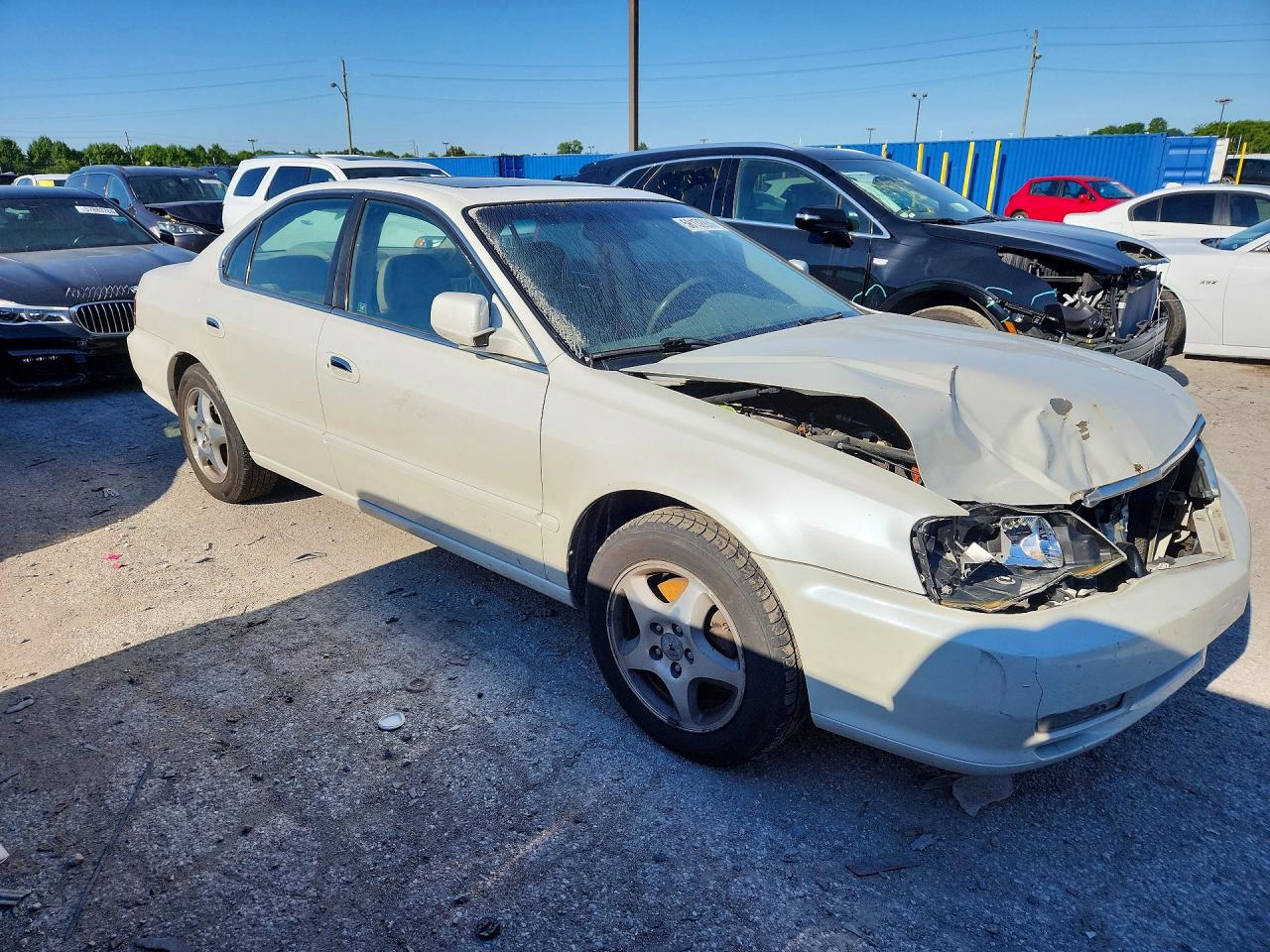 2003 Acura 3.2tl White vin: 19UUA56623A093269