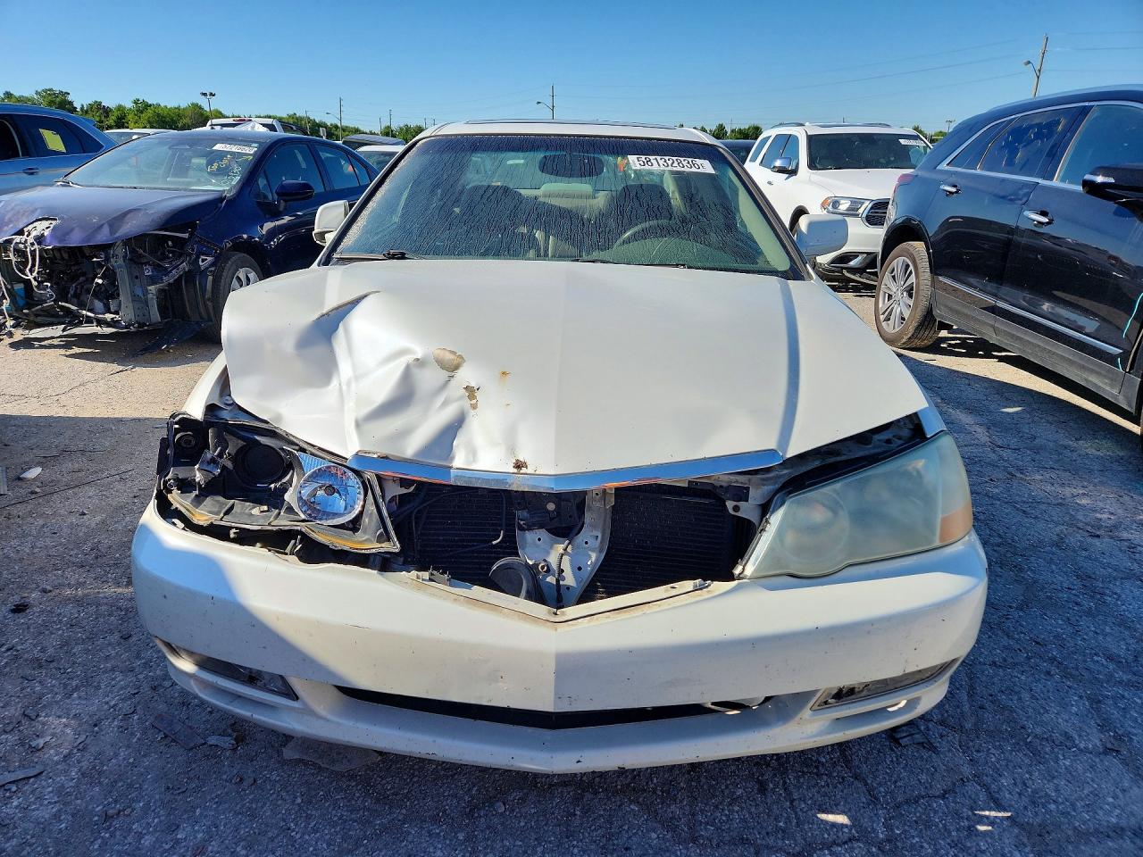 2003 Acura 3.2tl White vin: 19UUA56623A093269