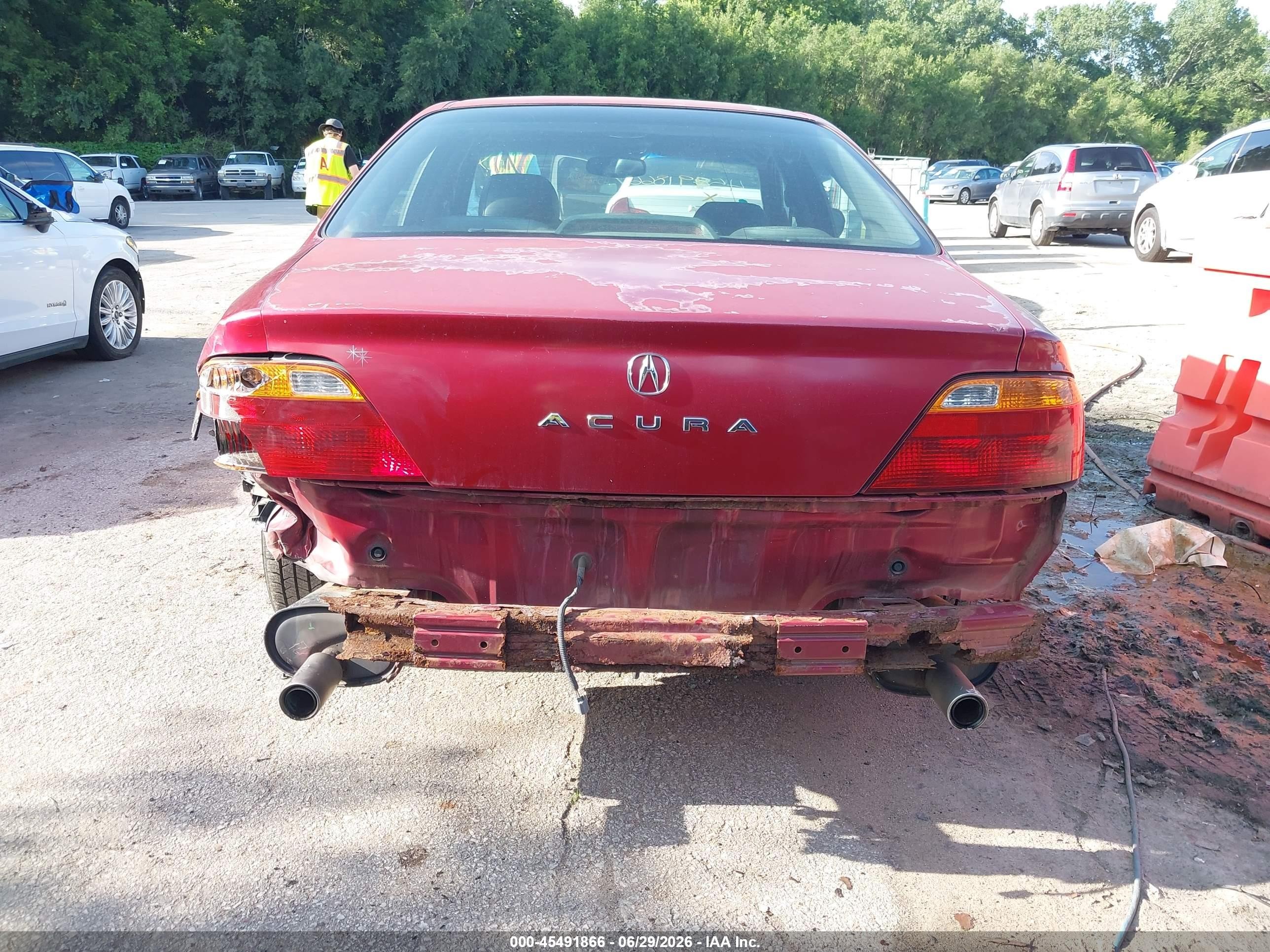 2000 Acura Tl 3.2 Red vin: 19UUA5662YA044760