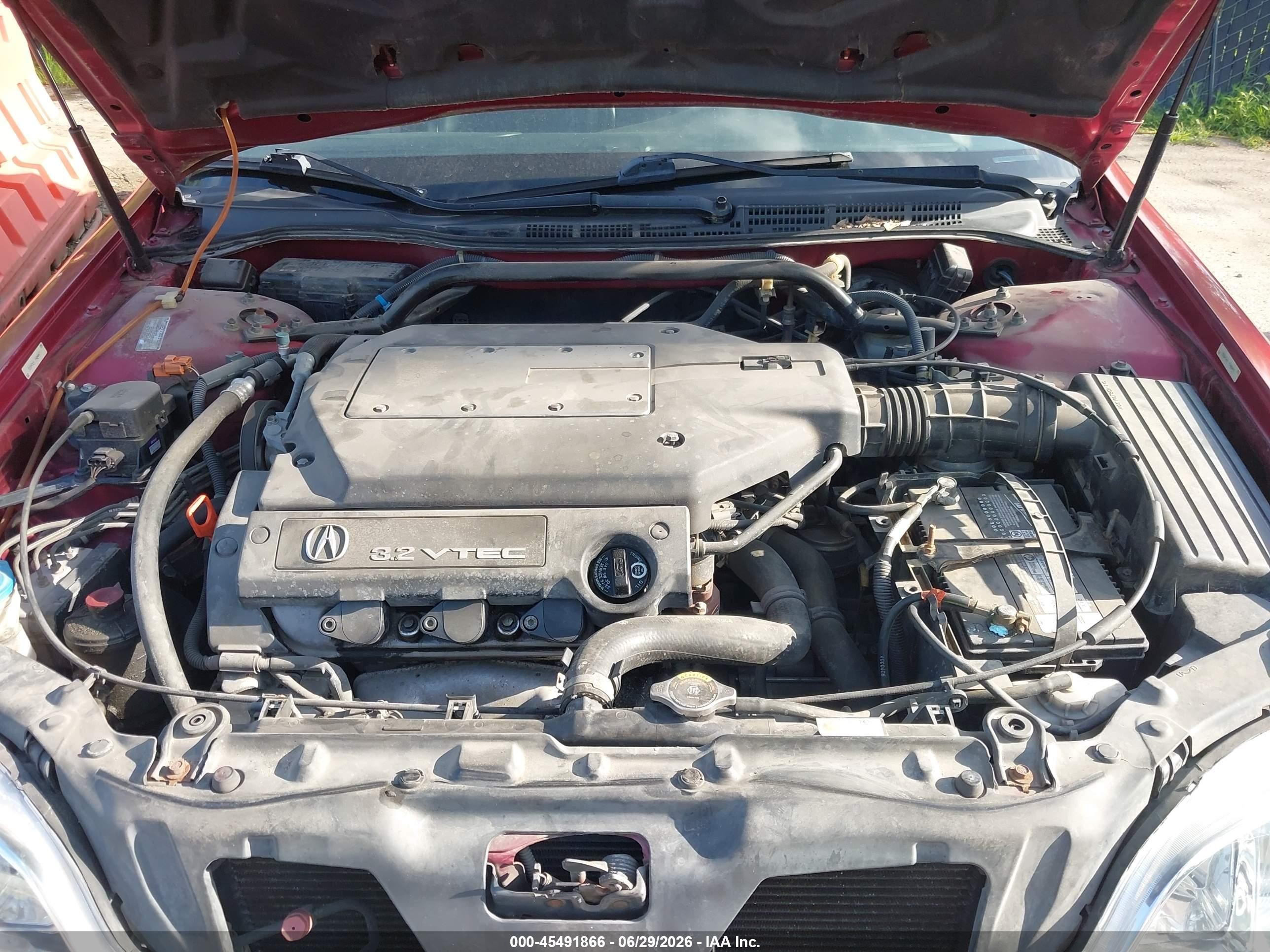 2000 Acura Tl 3.2 Red vin: 19UUA5662YA044760