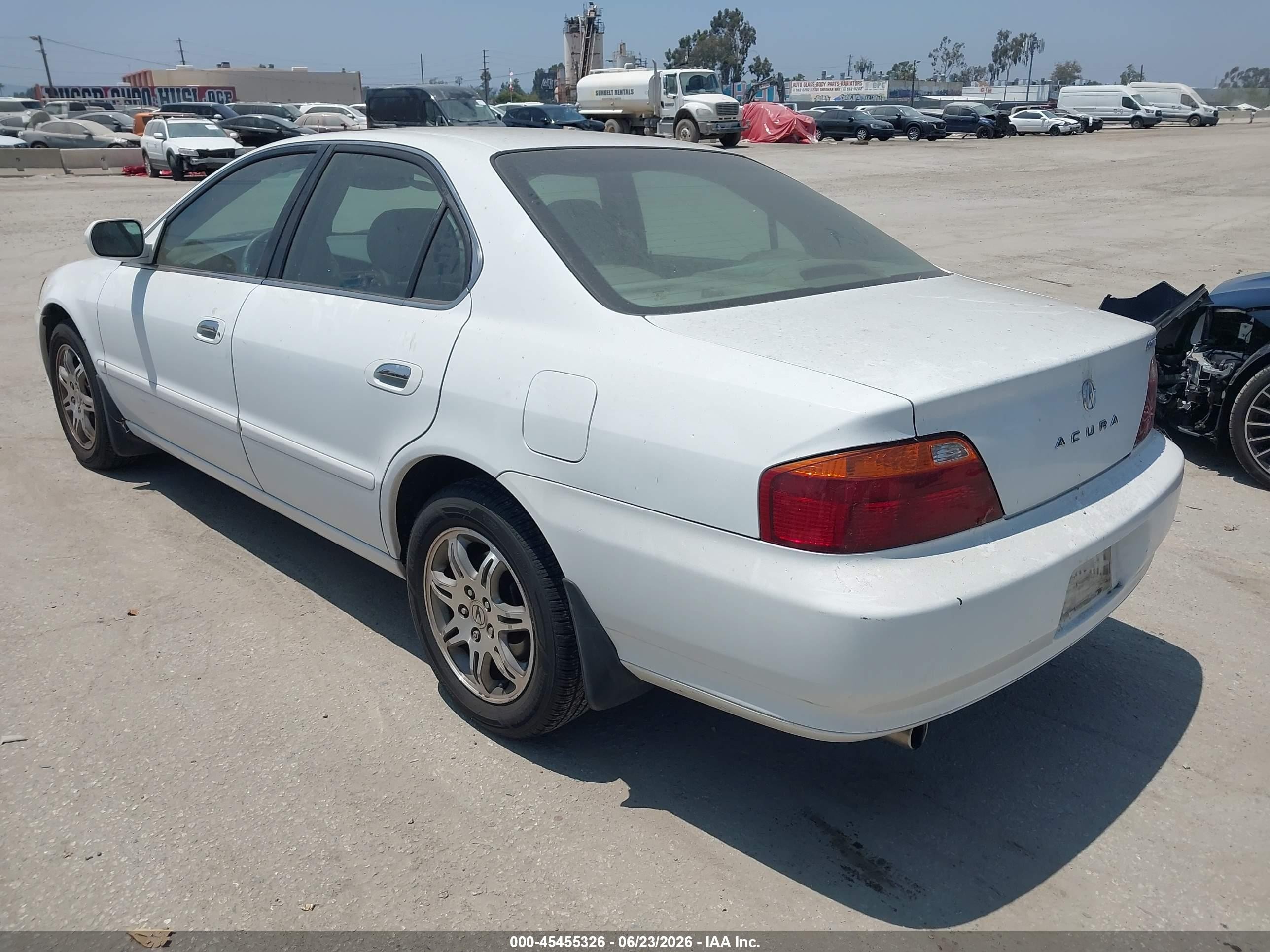 2001 Acura Tl 3.2 White vin: 19UUA56631A006508