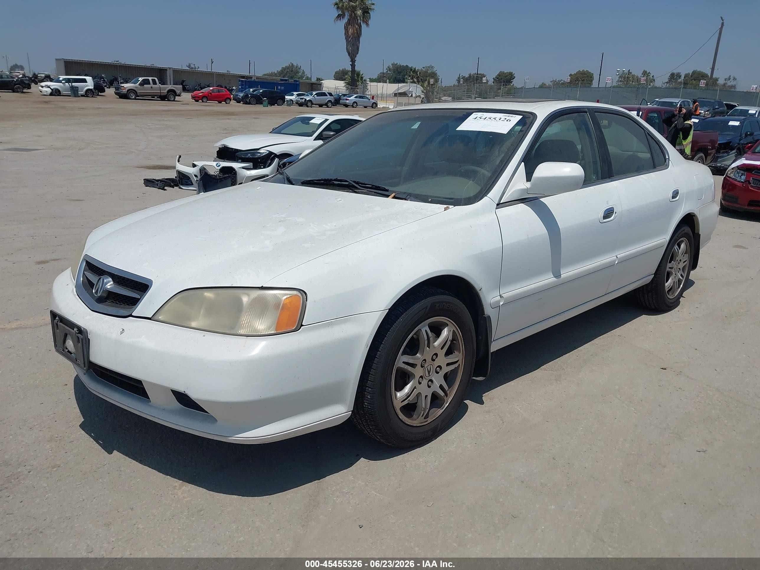 2001 Acura Tl 3.2 White vin: 19UUA56631A006508