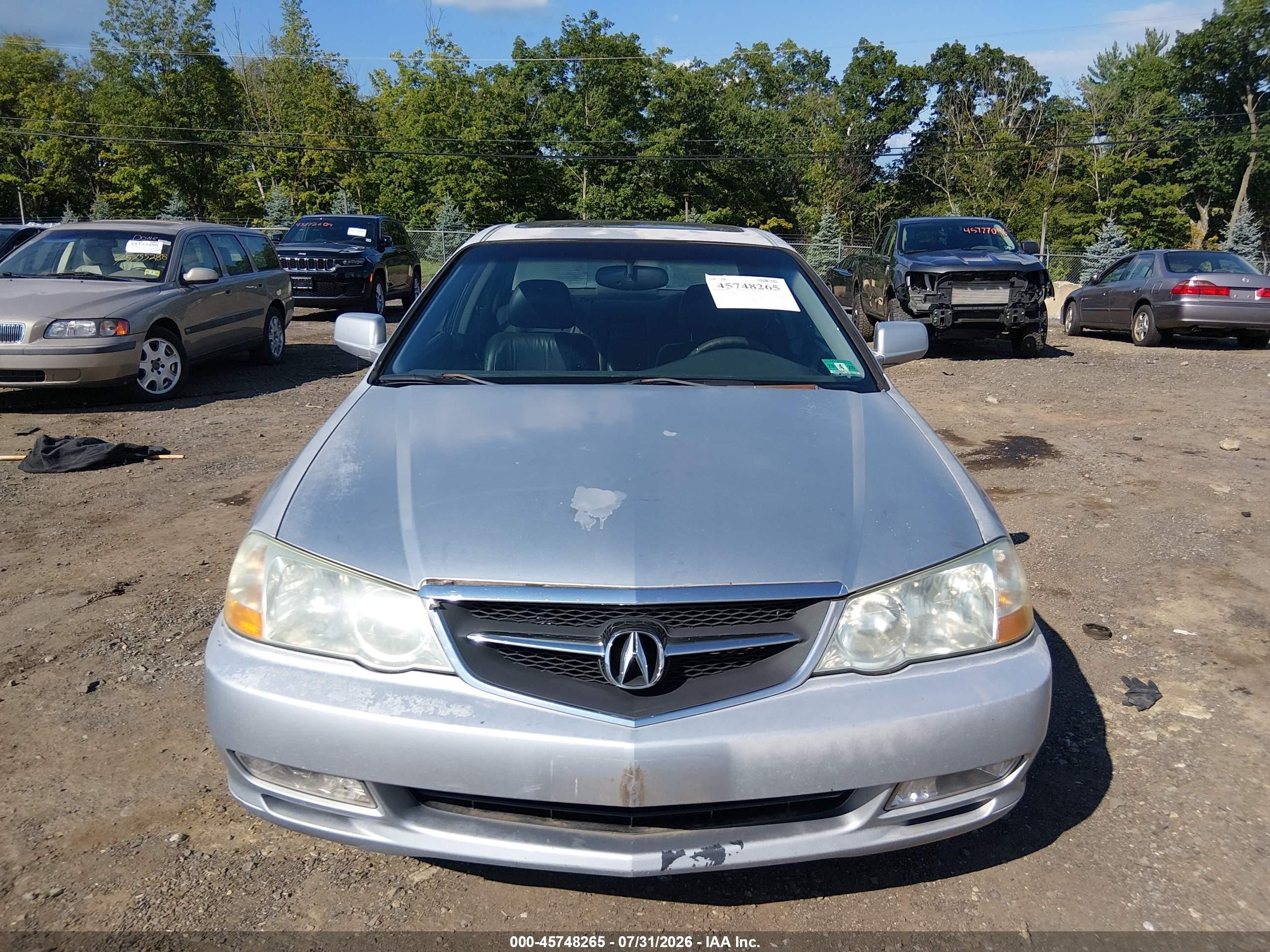 2003 Acura Tl 3.2 Silver vin: 19UUA56633A008567