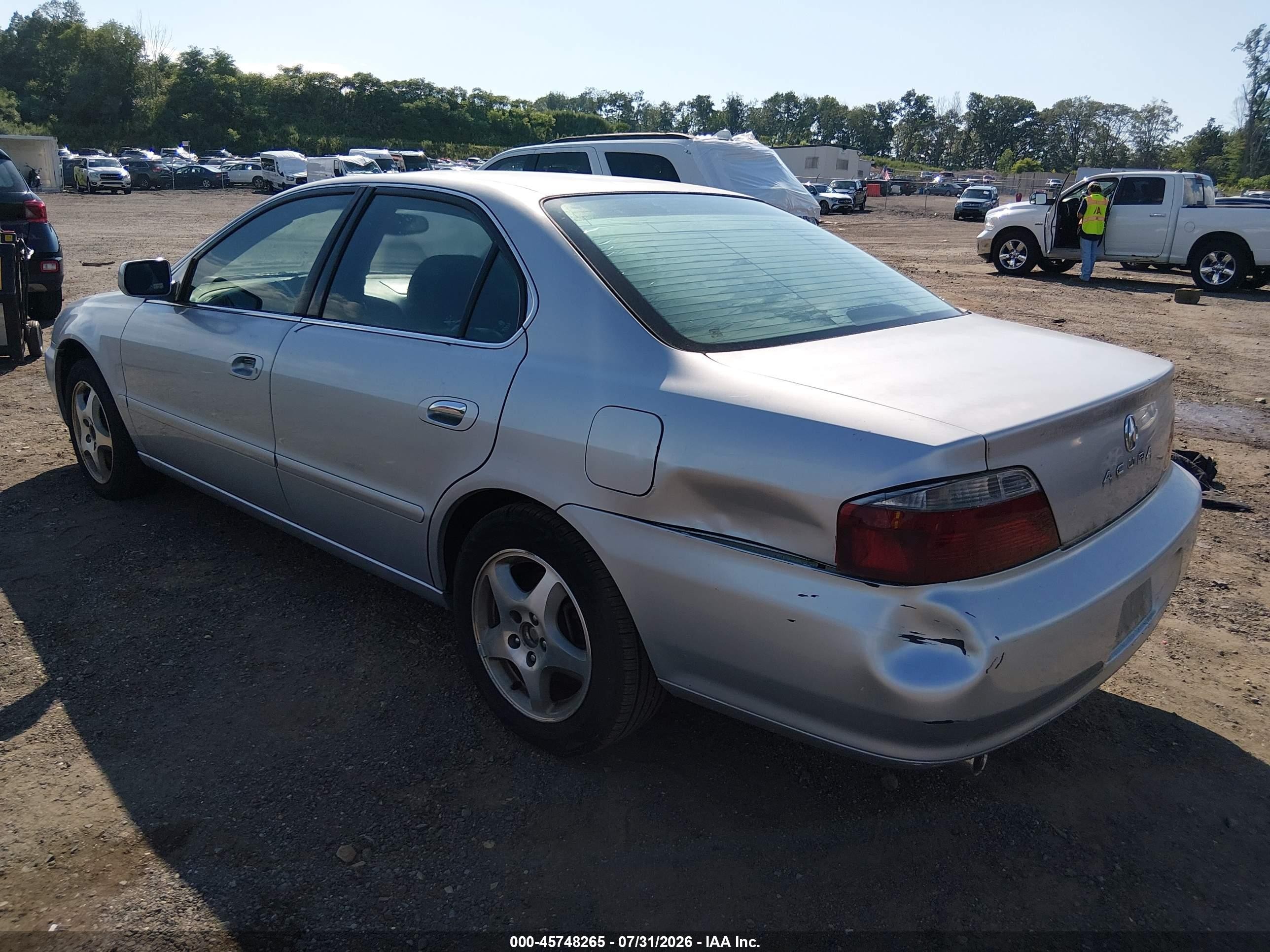 2003 Acura Tl 3.2 Silver vin: 19UUA56633A008567