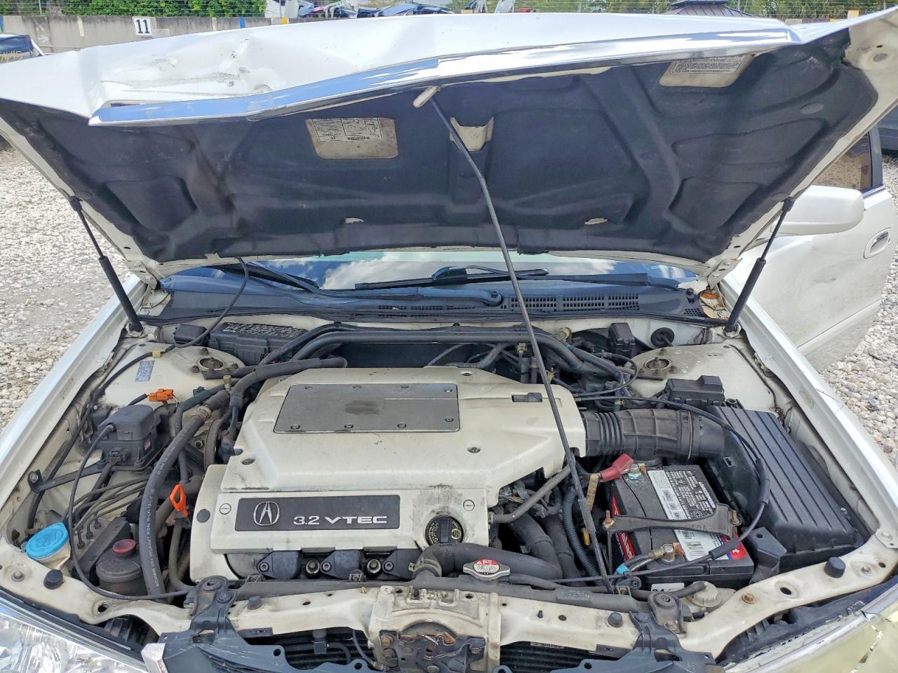 2003 Acura 3.2tl White vin: 19UUA56643A063397
