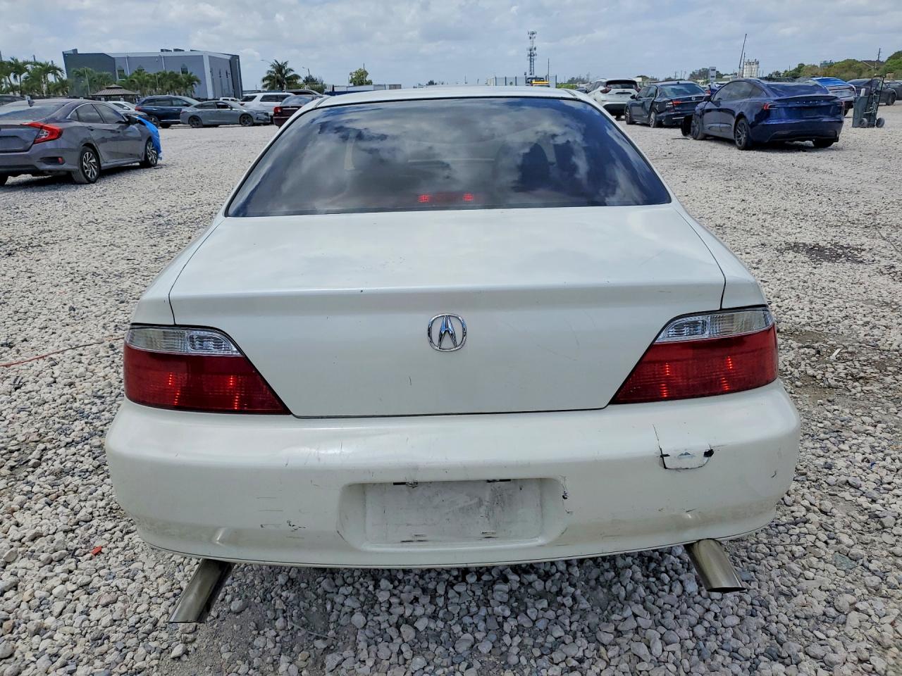 2003 Acura 3.2tl White vin: 19UUA56643A063397
