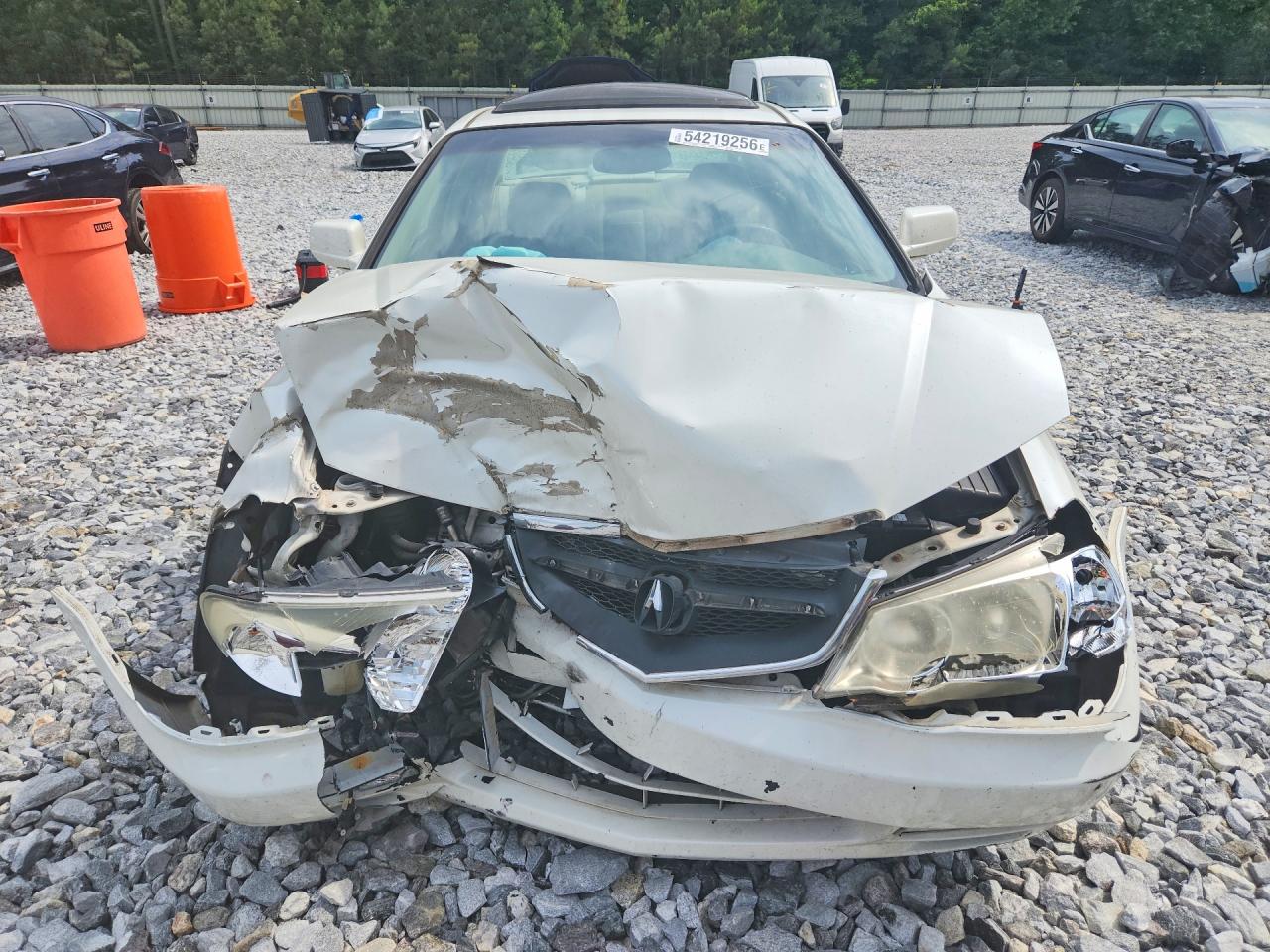 2003 Acura 3.2tl White vin: 19UUA56643A070107