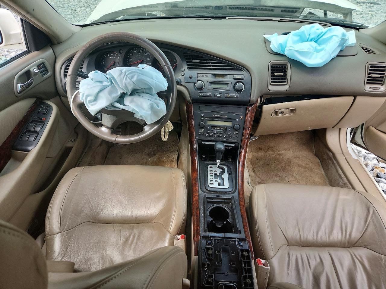 2003 Acura 3.2tl White vin: 19UUA56643A070107
