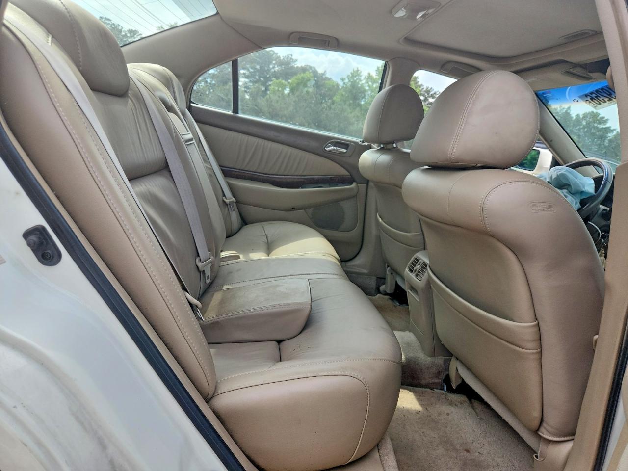 2003 Acura 3.2tl White vin: 19UUA56643A070107