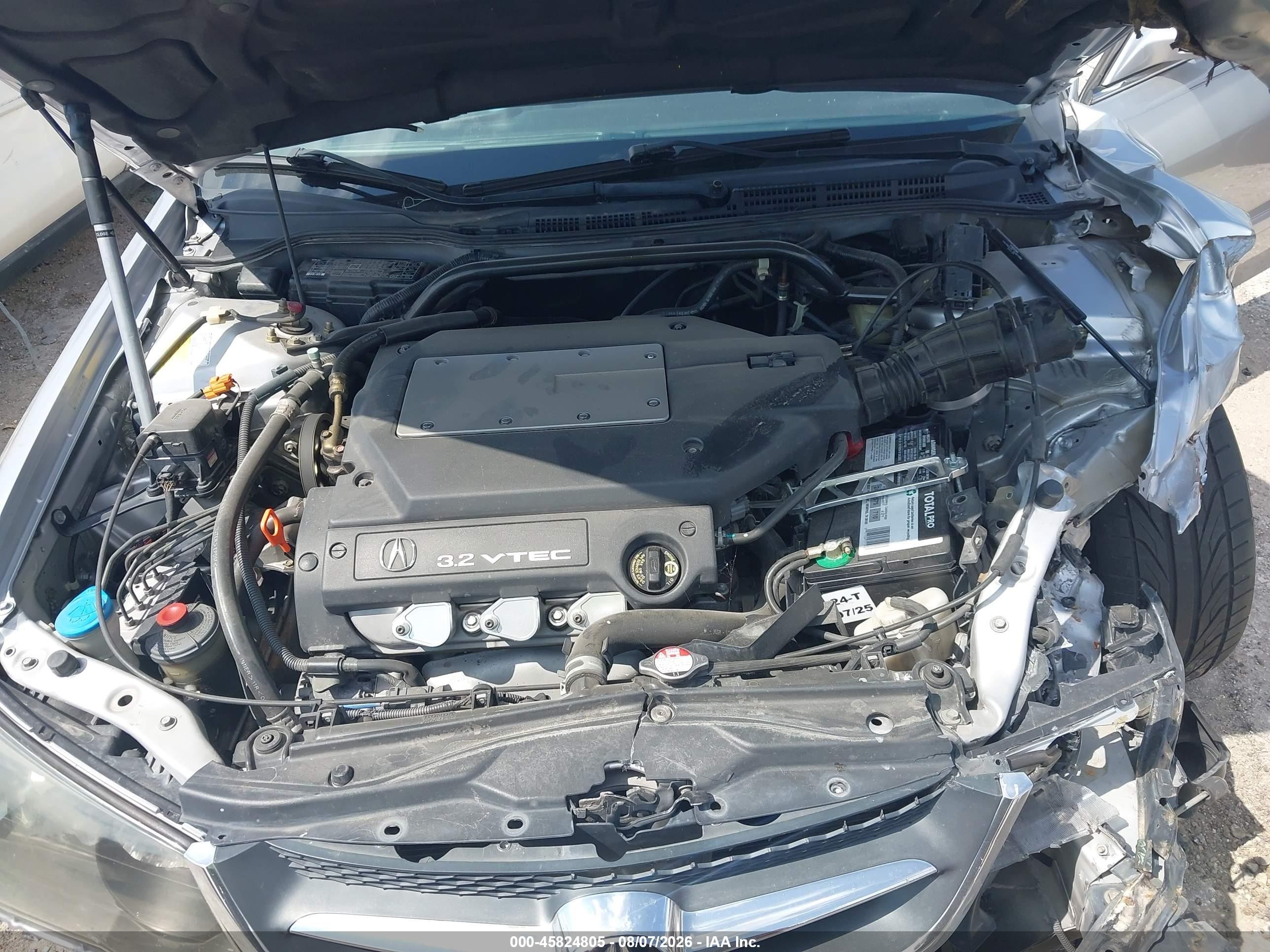 2003 Acura Tl 3.2 Silver vin: 19UUA56643A080992