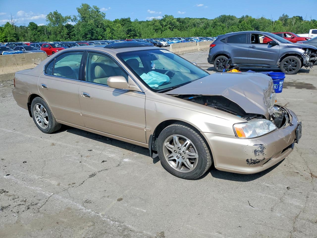 2000 Acura 3.2tl Beige vin: 19UUA5664YA021030