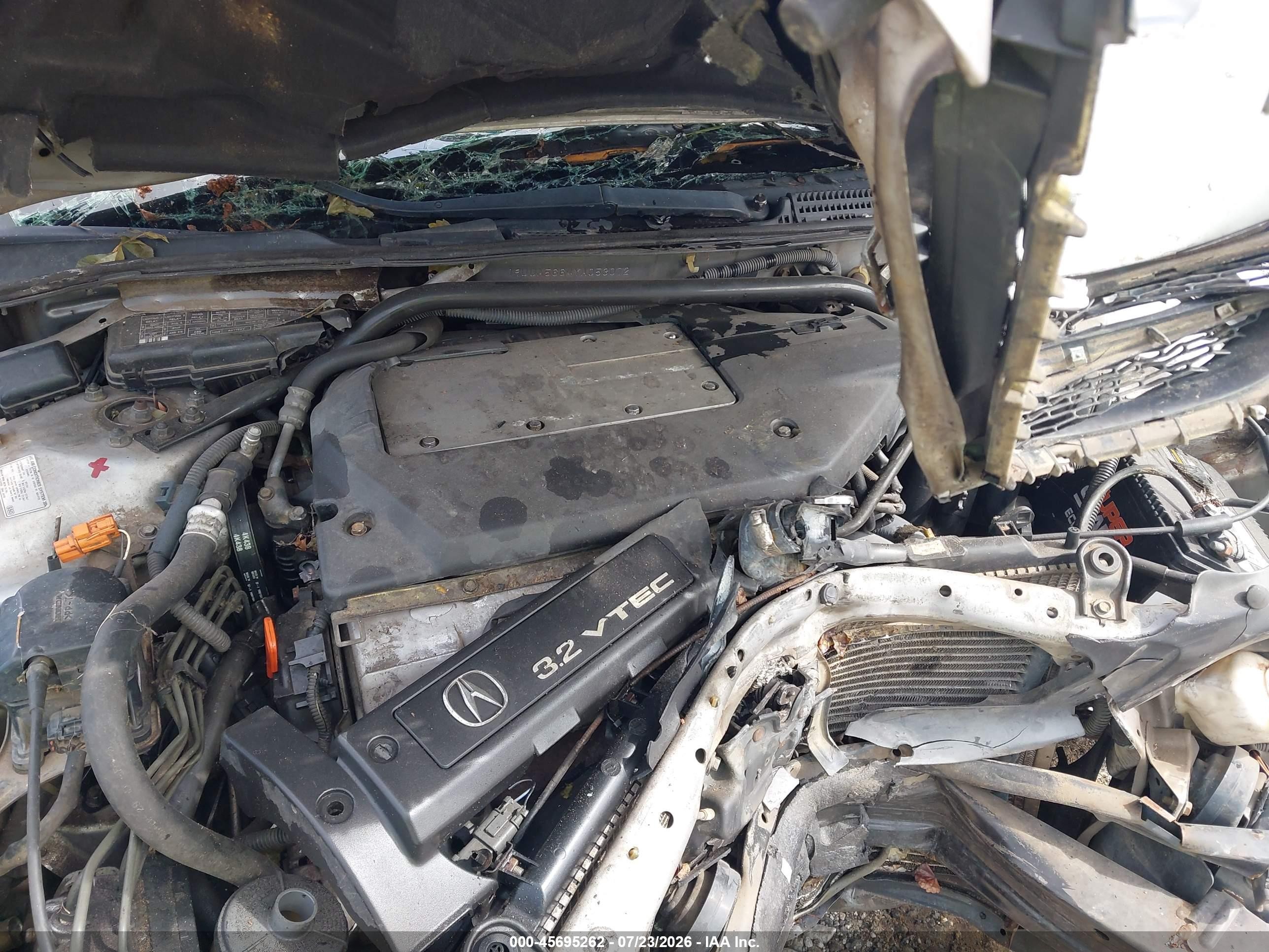 2000 Acura Tl 3.2 Silver vin: 19UUA5664YA053072