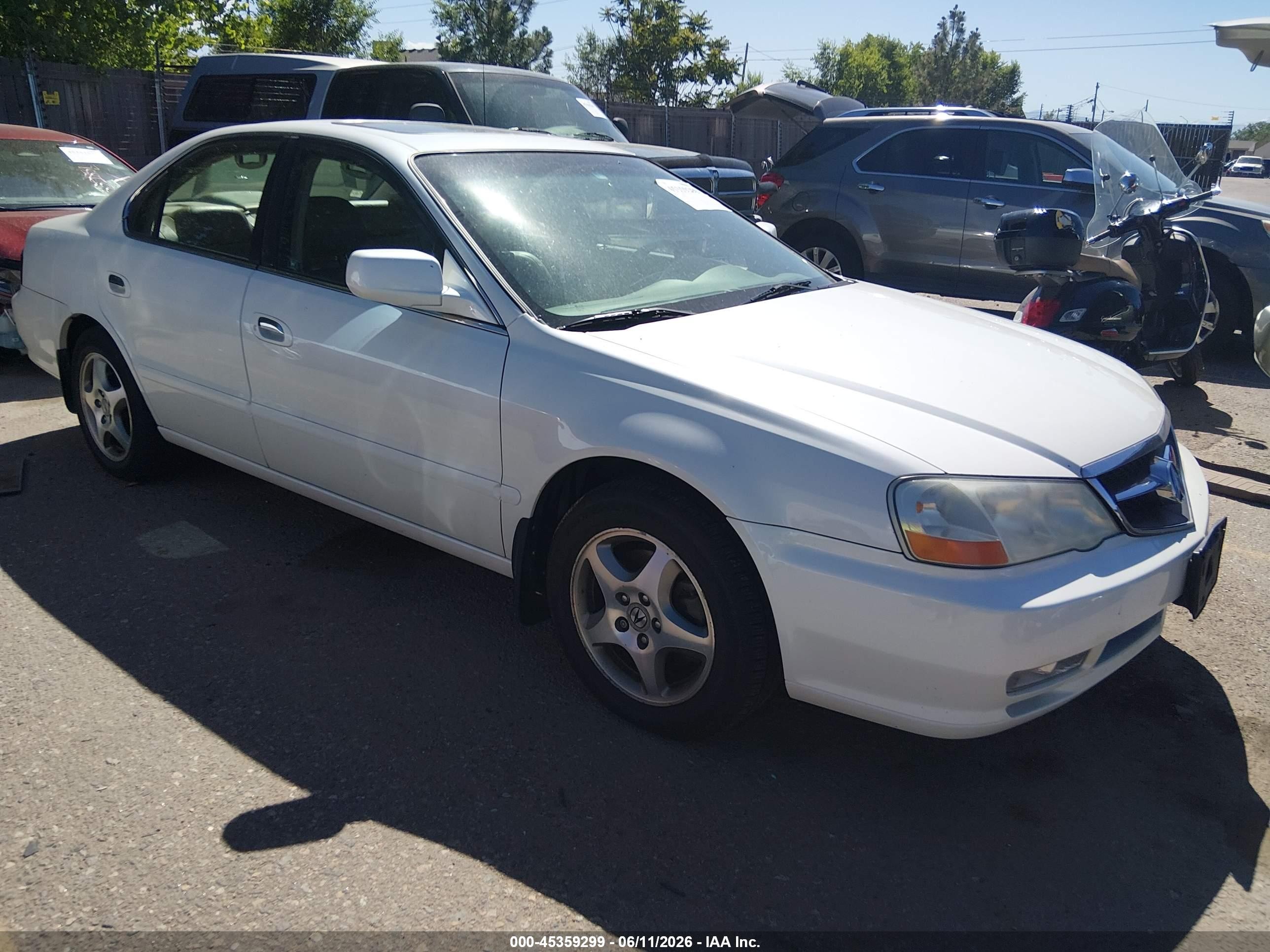2002 Acura Tl 3.2 White vin: 19UUA56652A025594