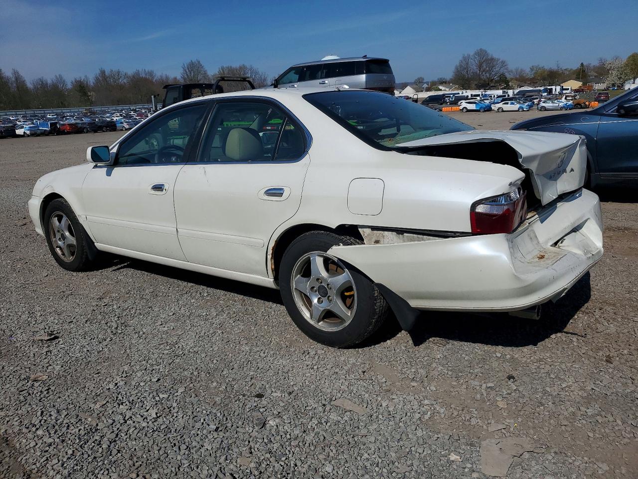 2002 Acura 3.2tl White vin: 19UUA56652A059308