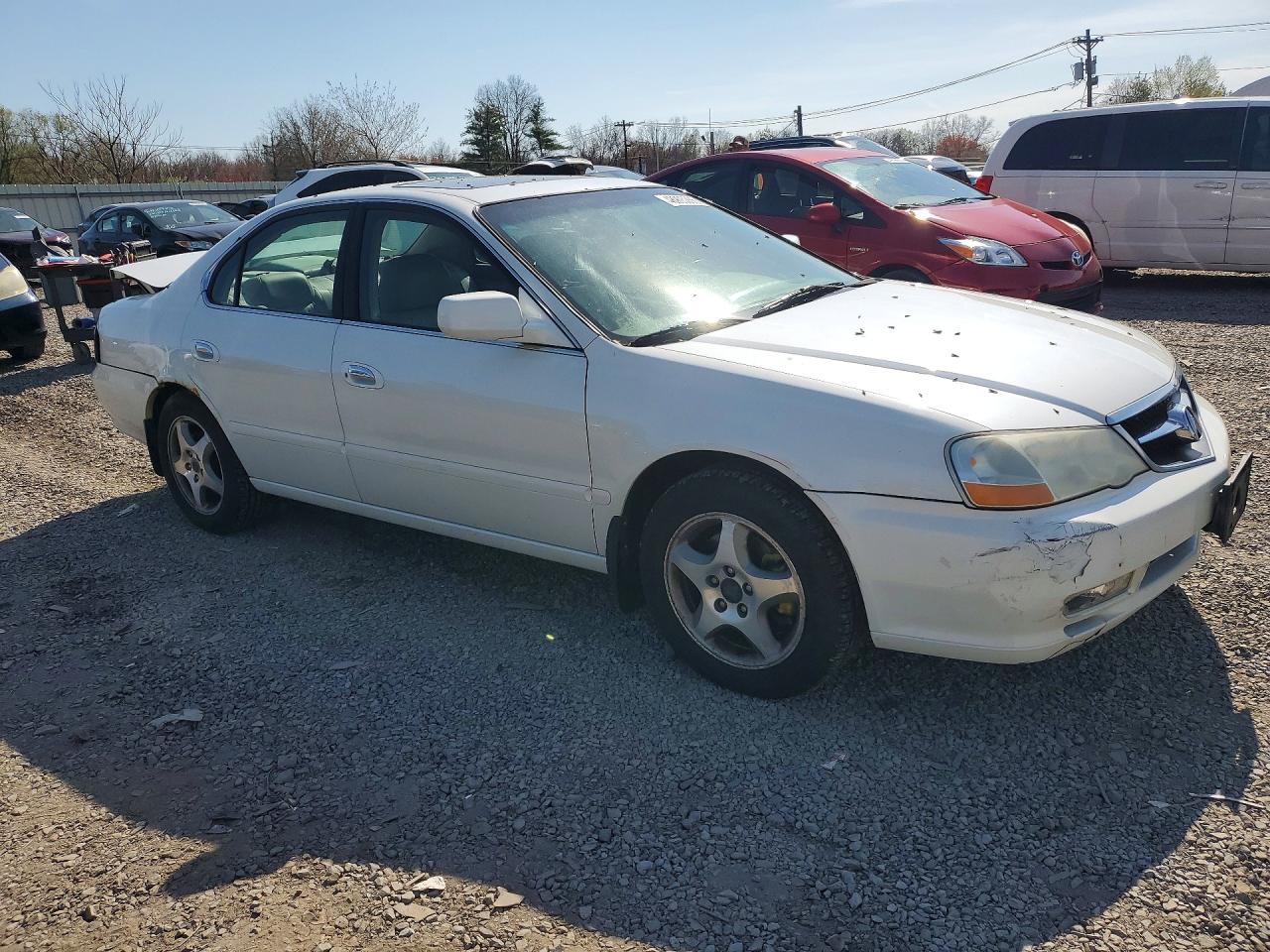 2002 Acura 3.2tl White vin: 19UUA56652A059308