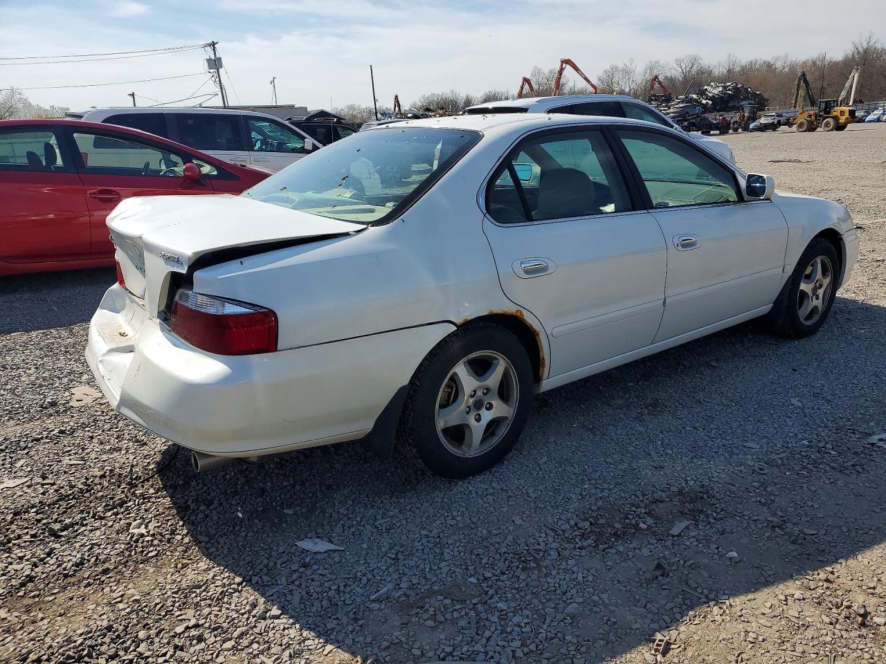 2002 Acura 3.2tl White vin: 19UUA56652A059308