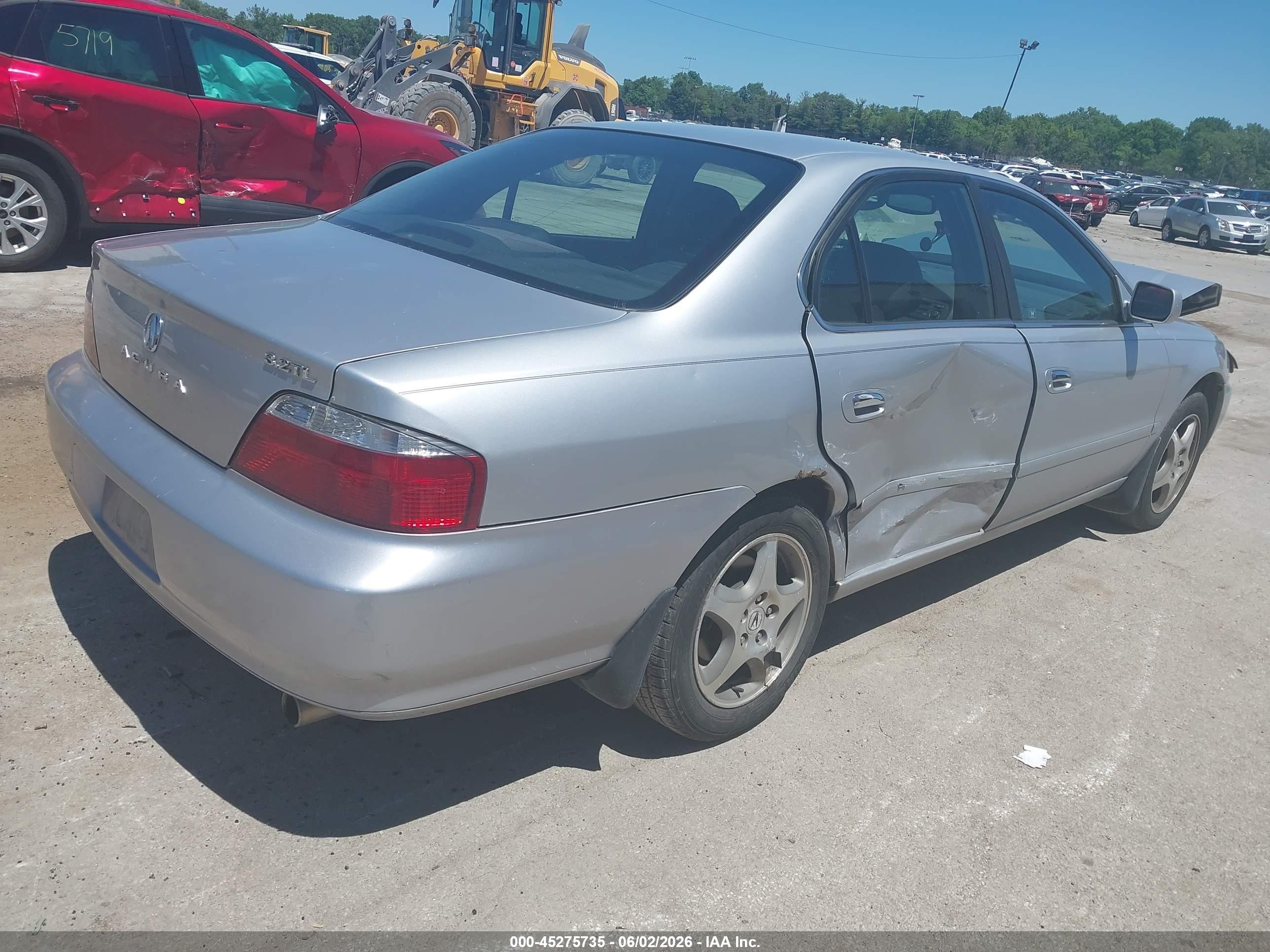 2003 Acura Tl 3.2 Серебряный vin: 19UUA56653A082749