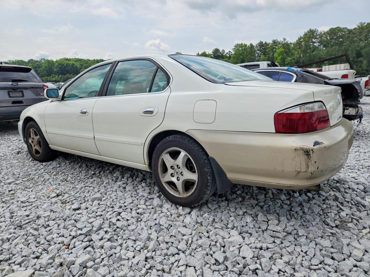 2003 Acura 3.2tl White vin: 19UUA56653A084100