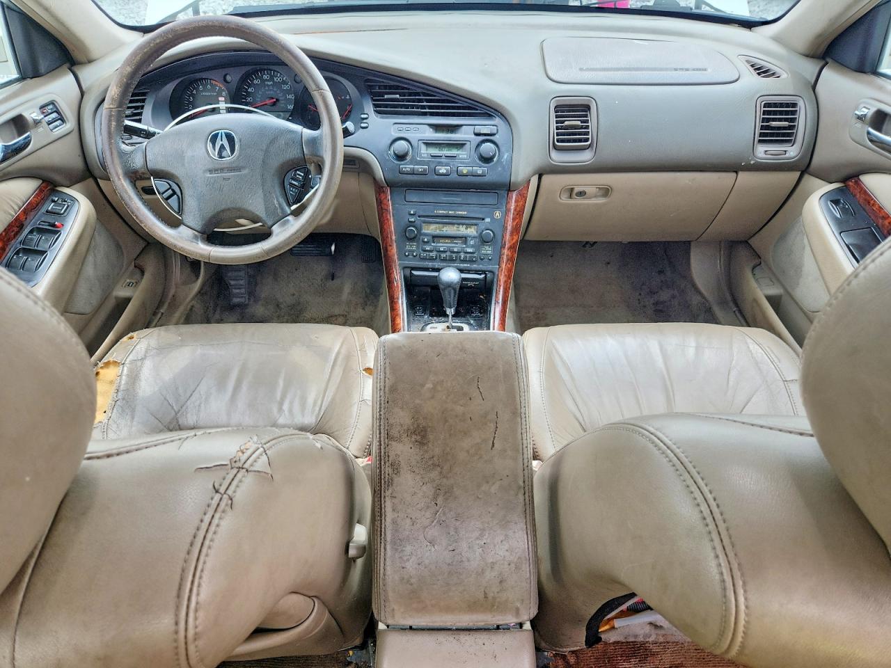 2003 Acura 3.2tl White vin: 19UUA56653A084100