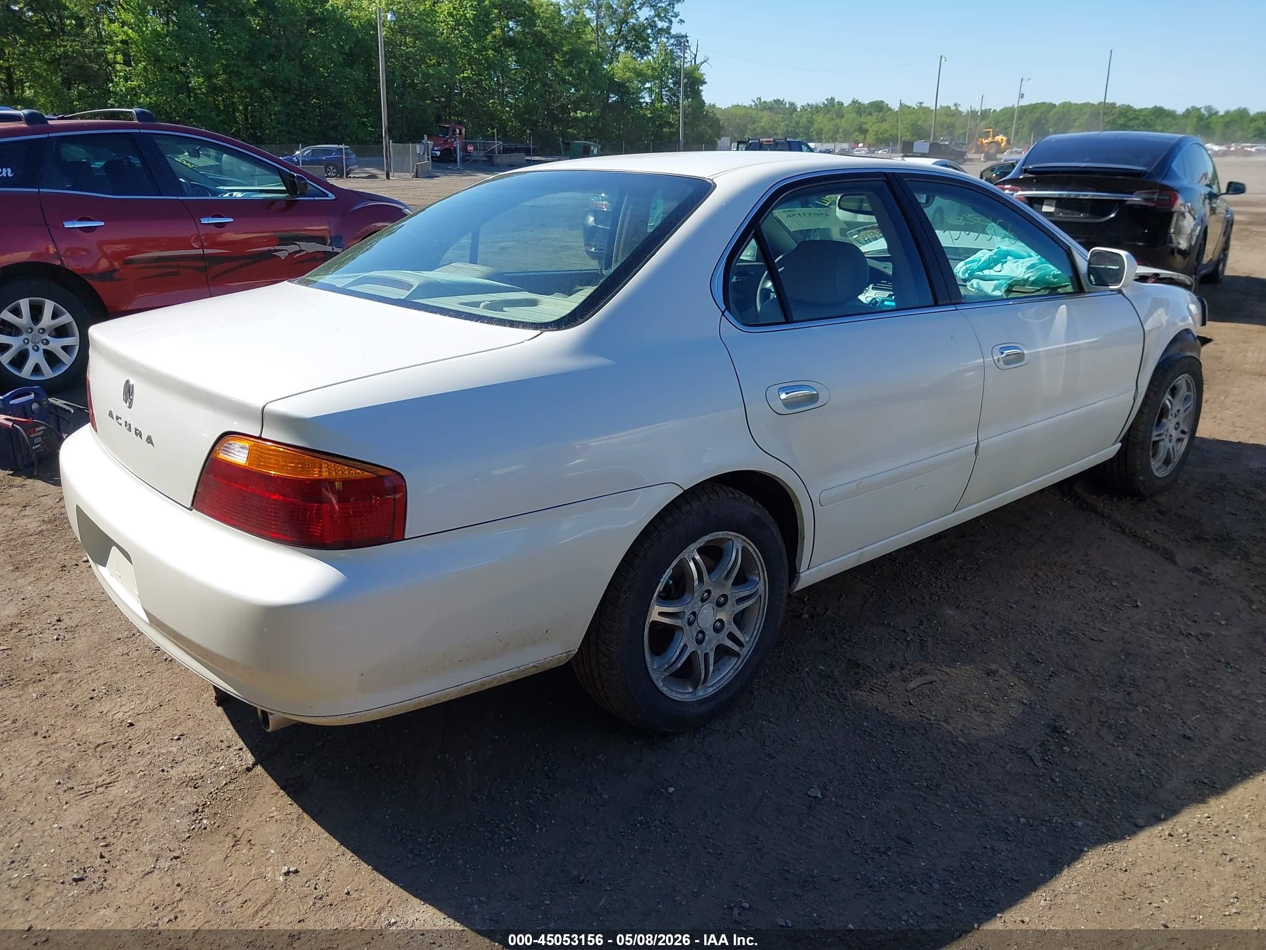 2000 Acura Tl 3.2 White vin: 19UUA5666YA049962