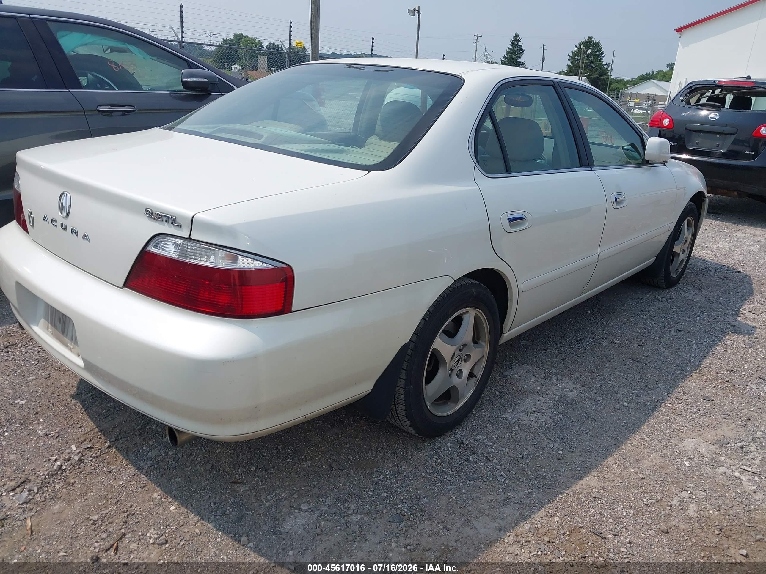 2003 Acura Tl 3.2 White vin: 19UUA56673A092604