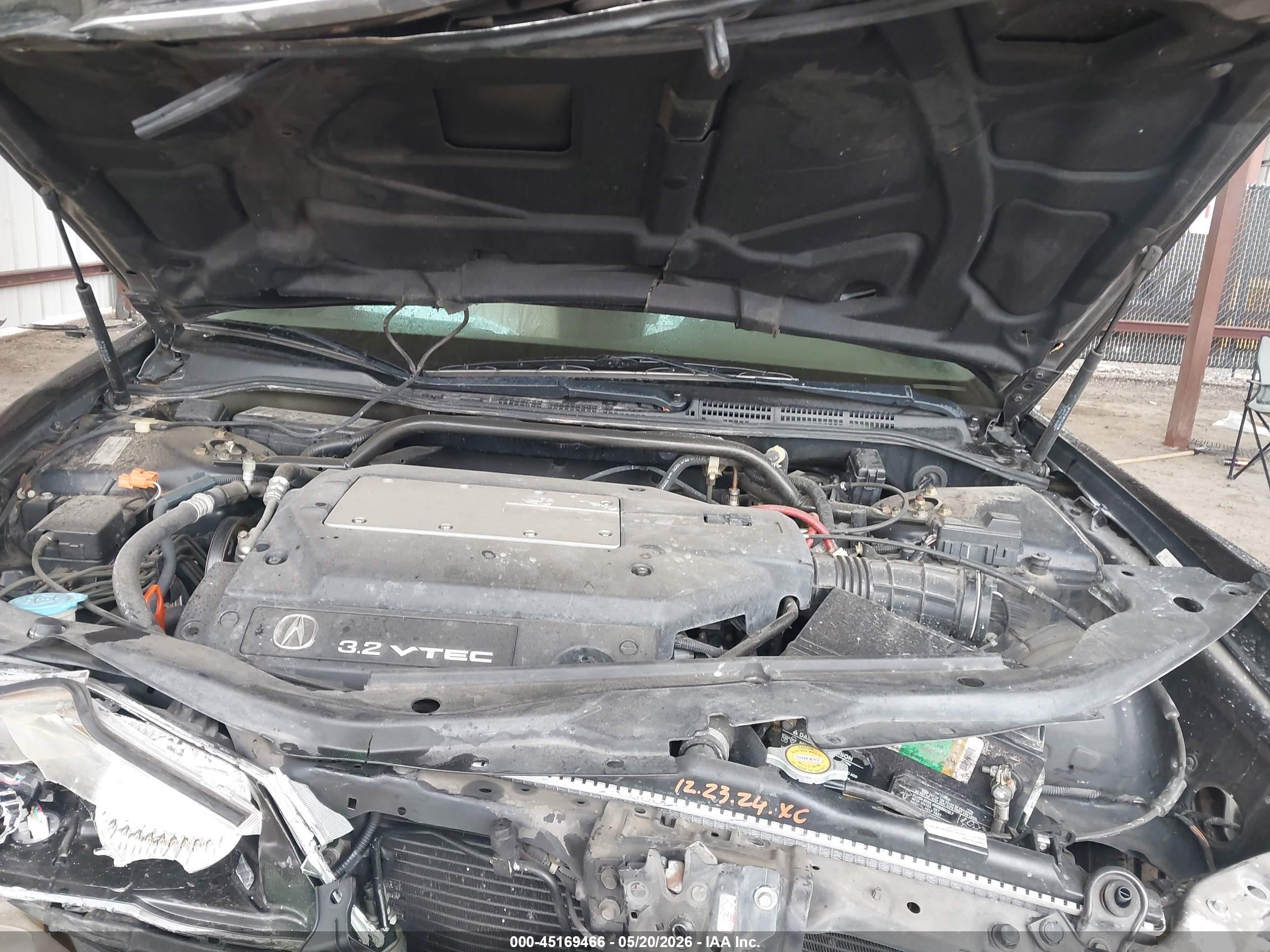 2002 Acura Tl 3.2 Black vin: 19UUA56682A013276
