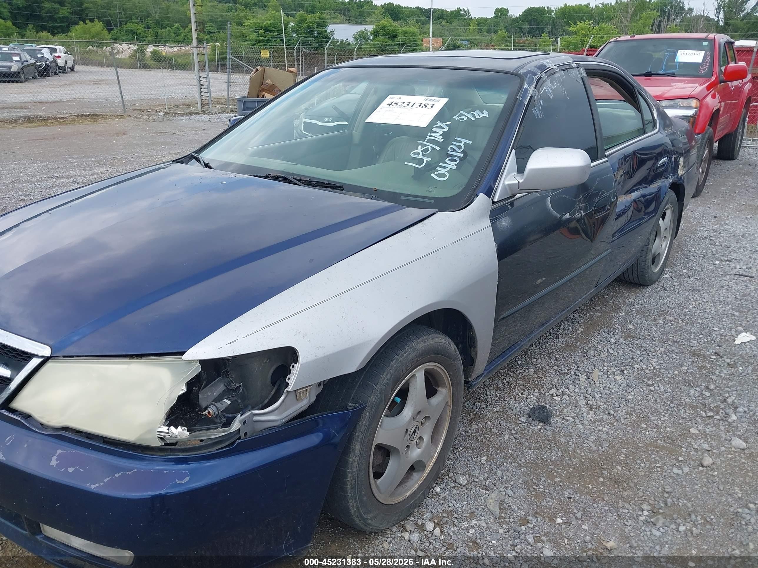 2003 Acura Tl 3.2 Blue vin: 19UUA56683A040124