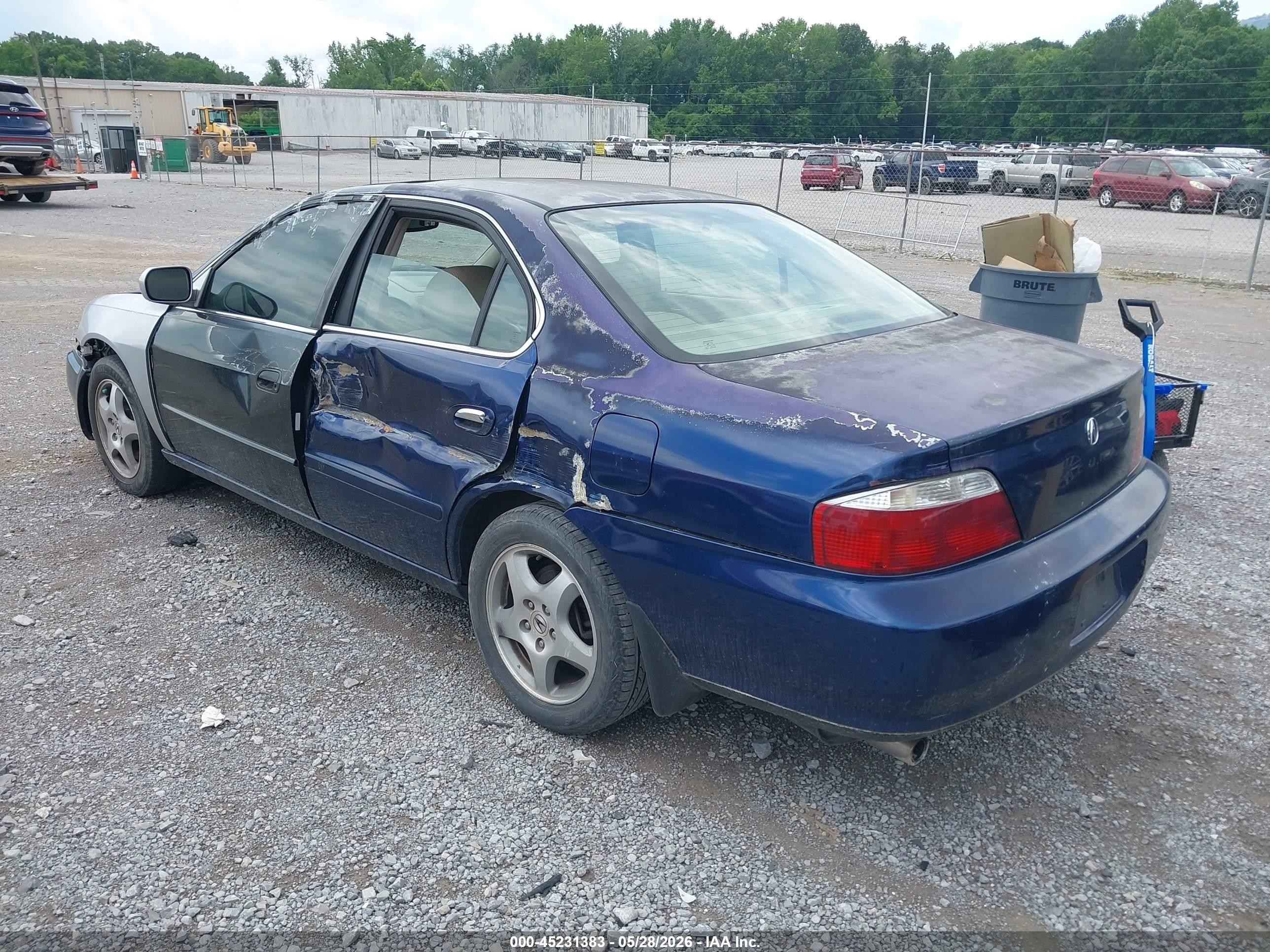 2003 Acura Tl 3.2 Blue vin: 19UUA56683A040124