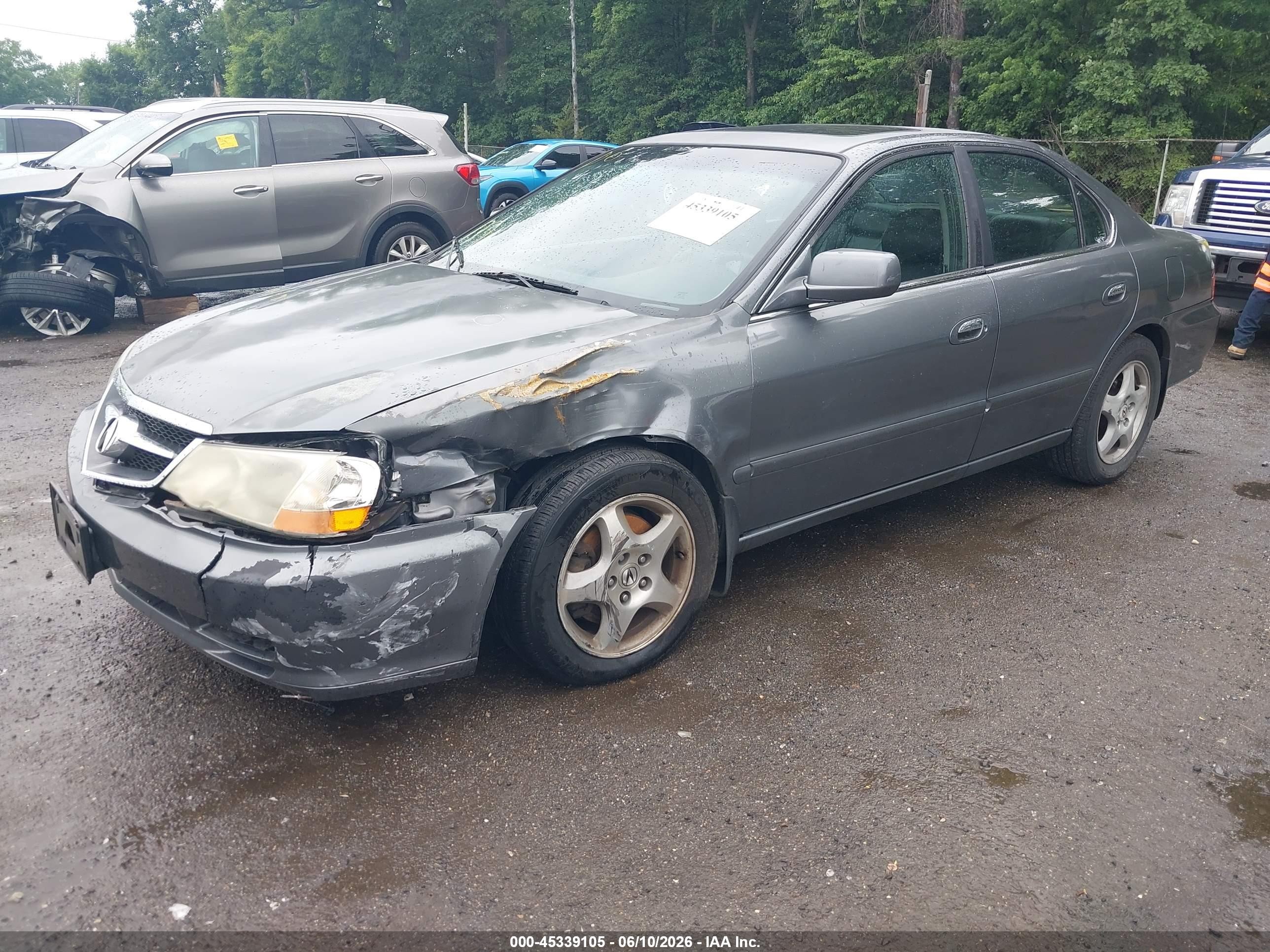 2003 Acura Tl 3.2 Gray vin: 19UUA56683A090909