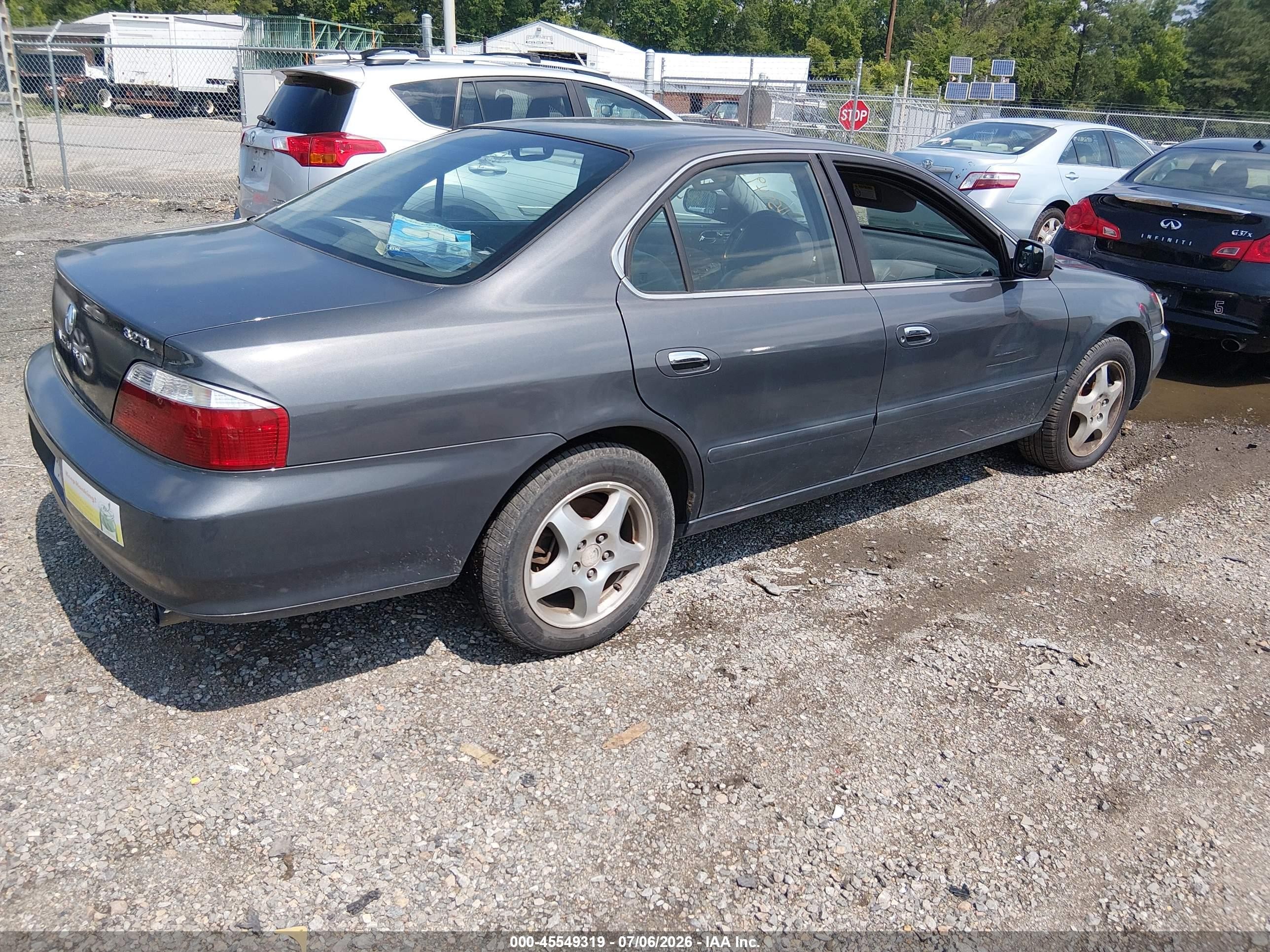 2003 Acura Tl 3.2 Gray vin: 19UUA56693A025759