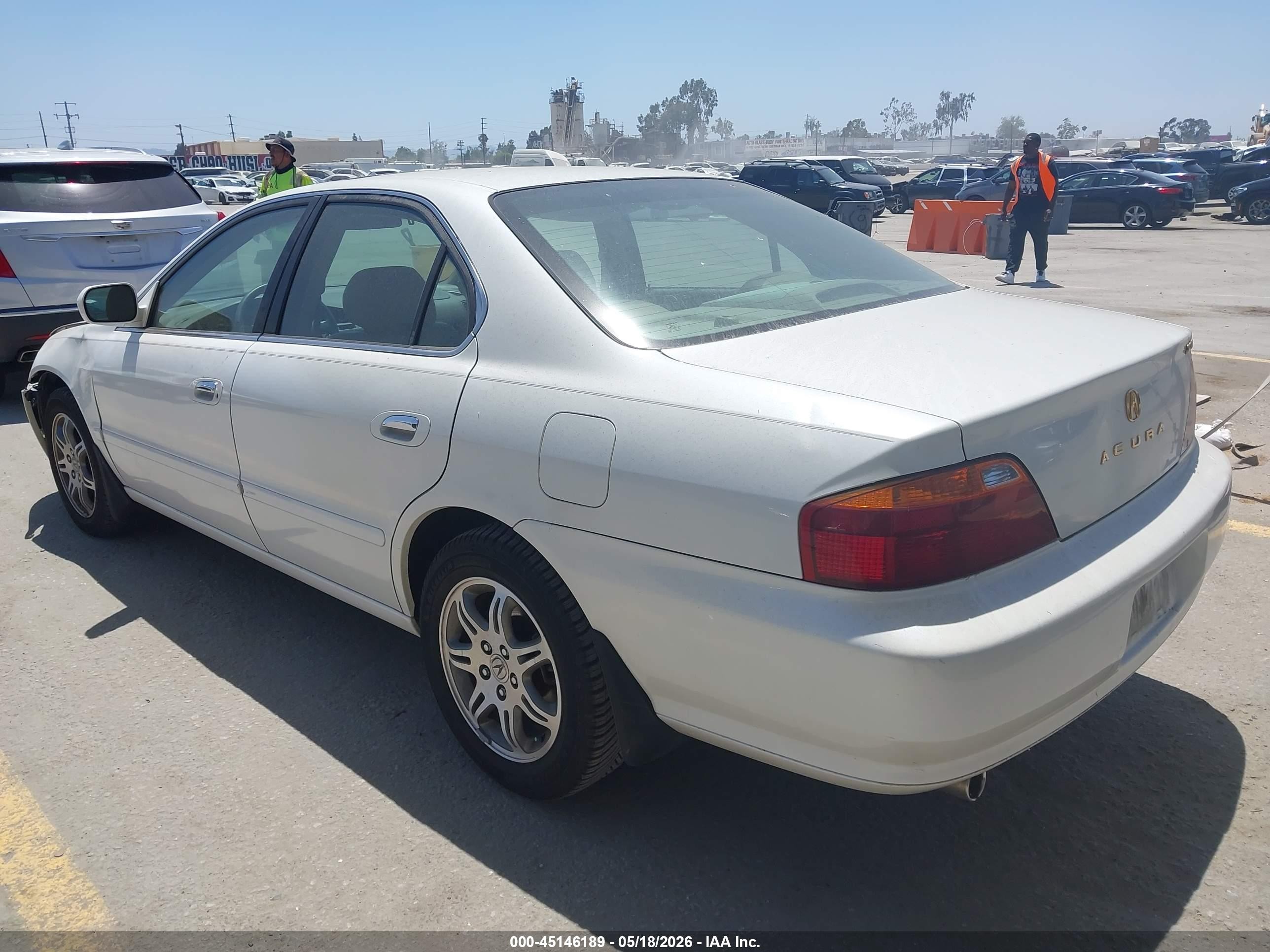 2000 Acura Tl 3.2 White vin: 19UUA5669YA064536