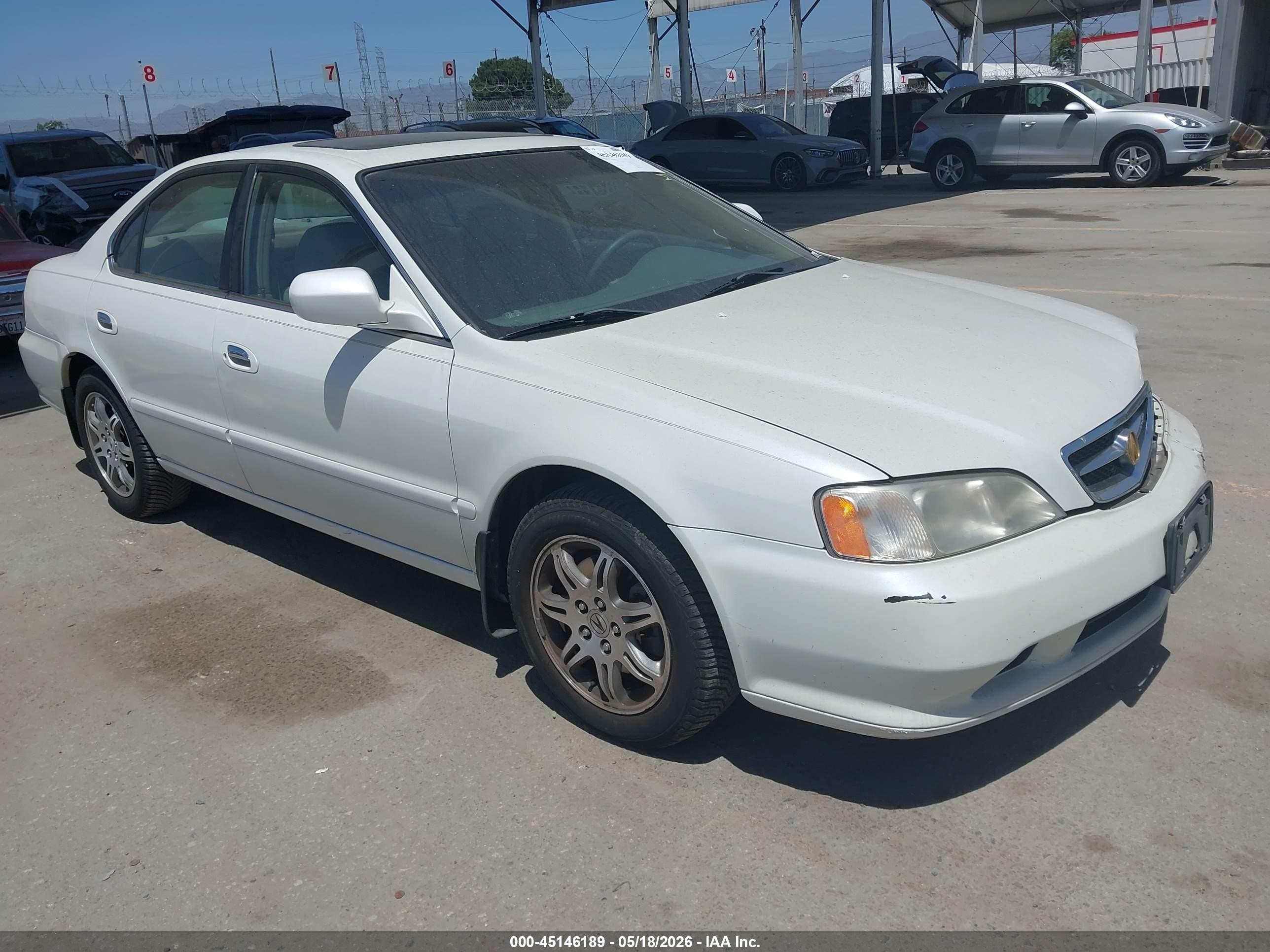 2000 Acura Tl 3.2 White vin: 19UUA5669YA064536