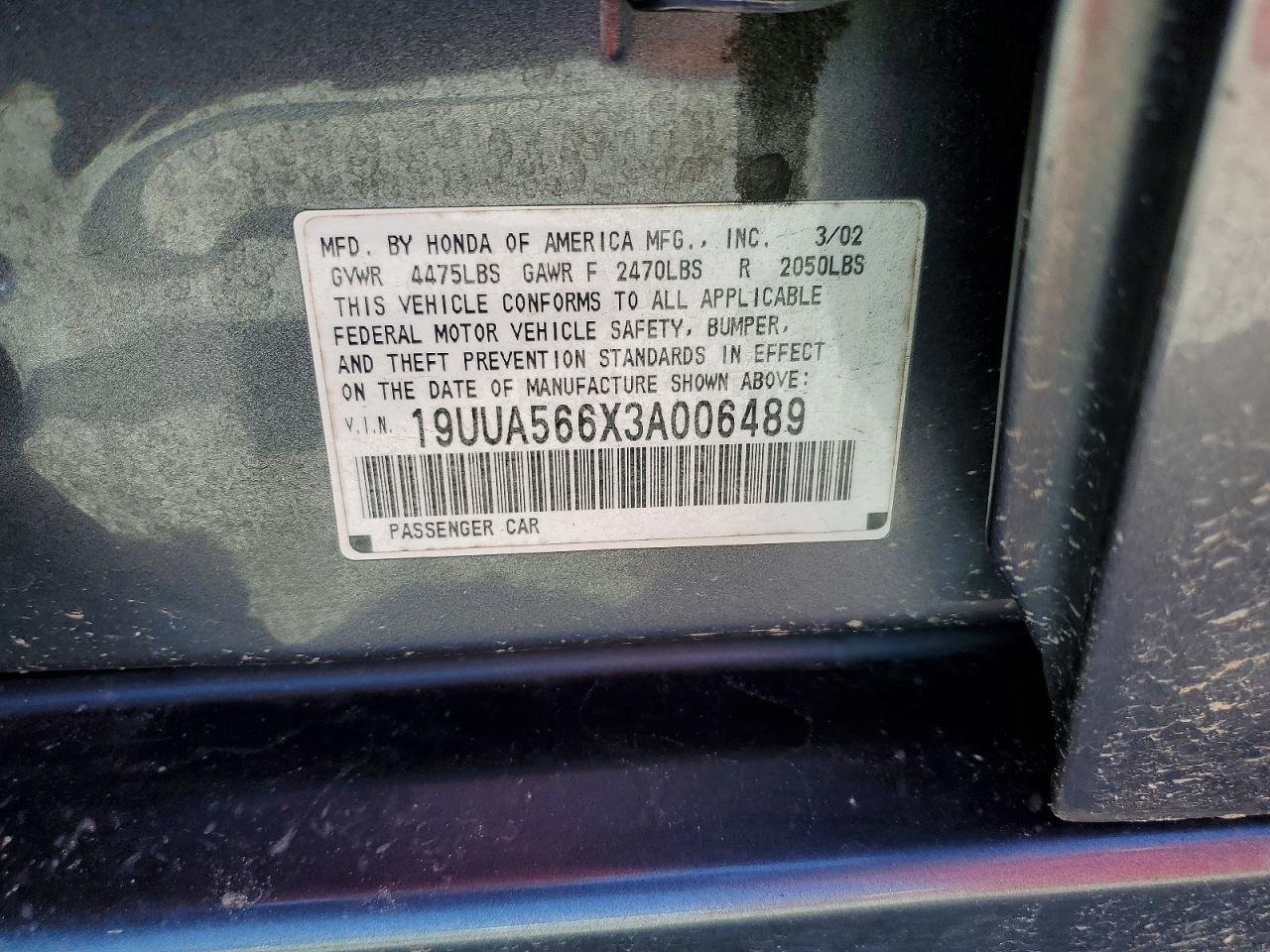 2003 Acura 3.2tl Gray vin: 19UUA566X3A006489