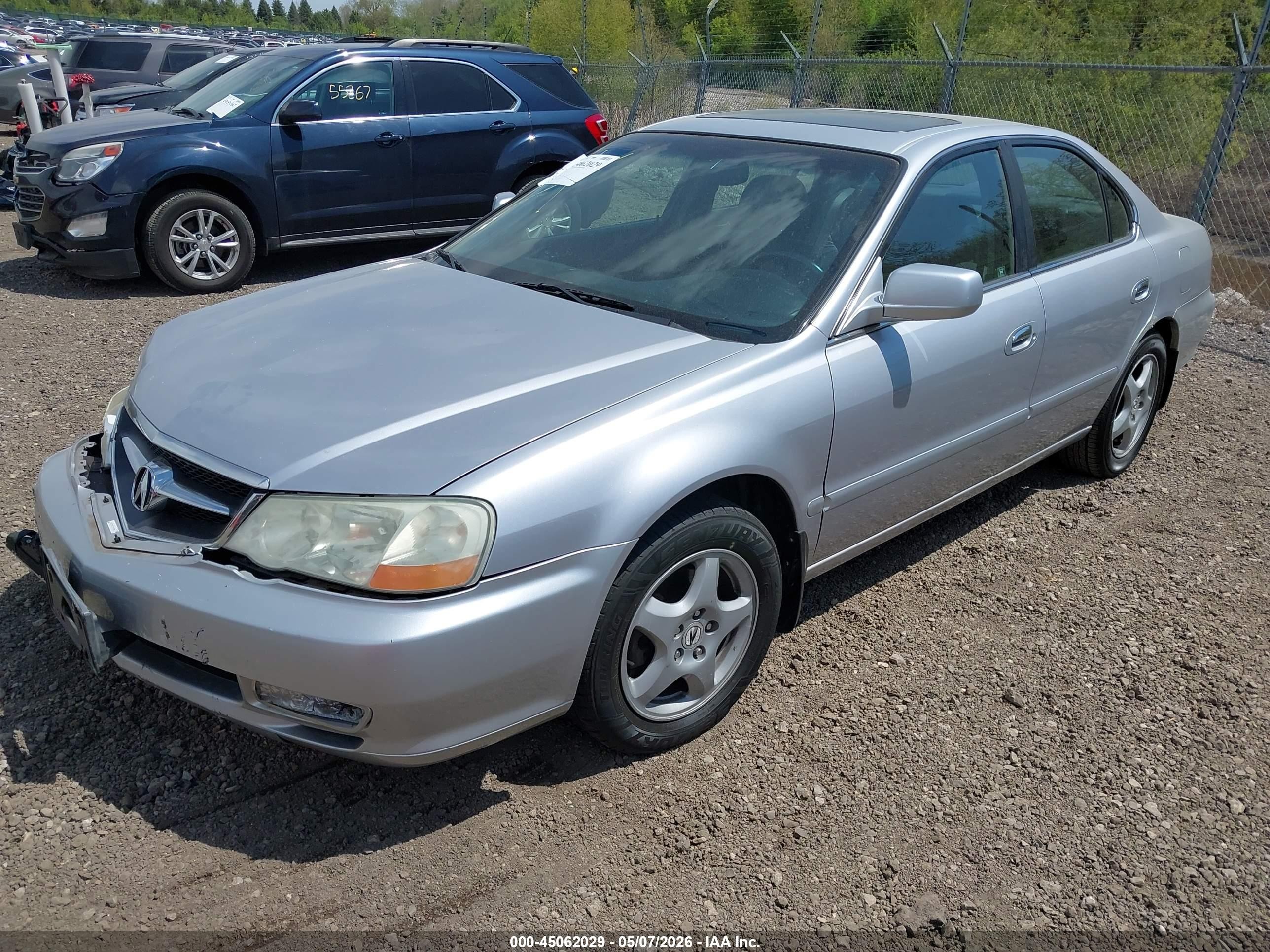 2003 Acura Tl 3.2 Серебряный vin: 19UUA566X3A077076