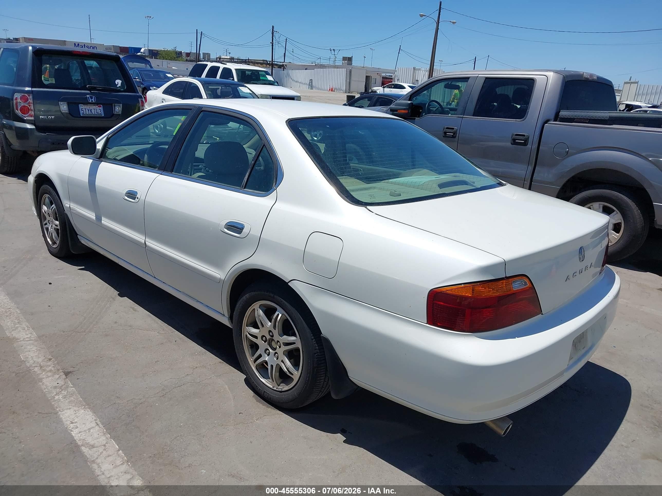 2000 Acura Tl 3.2 White vin: 19UUA566XYA006225