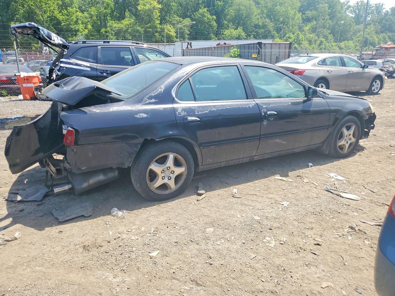 2002 Acura 3.2tl Black vin: 19UUA56722A006946