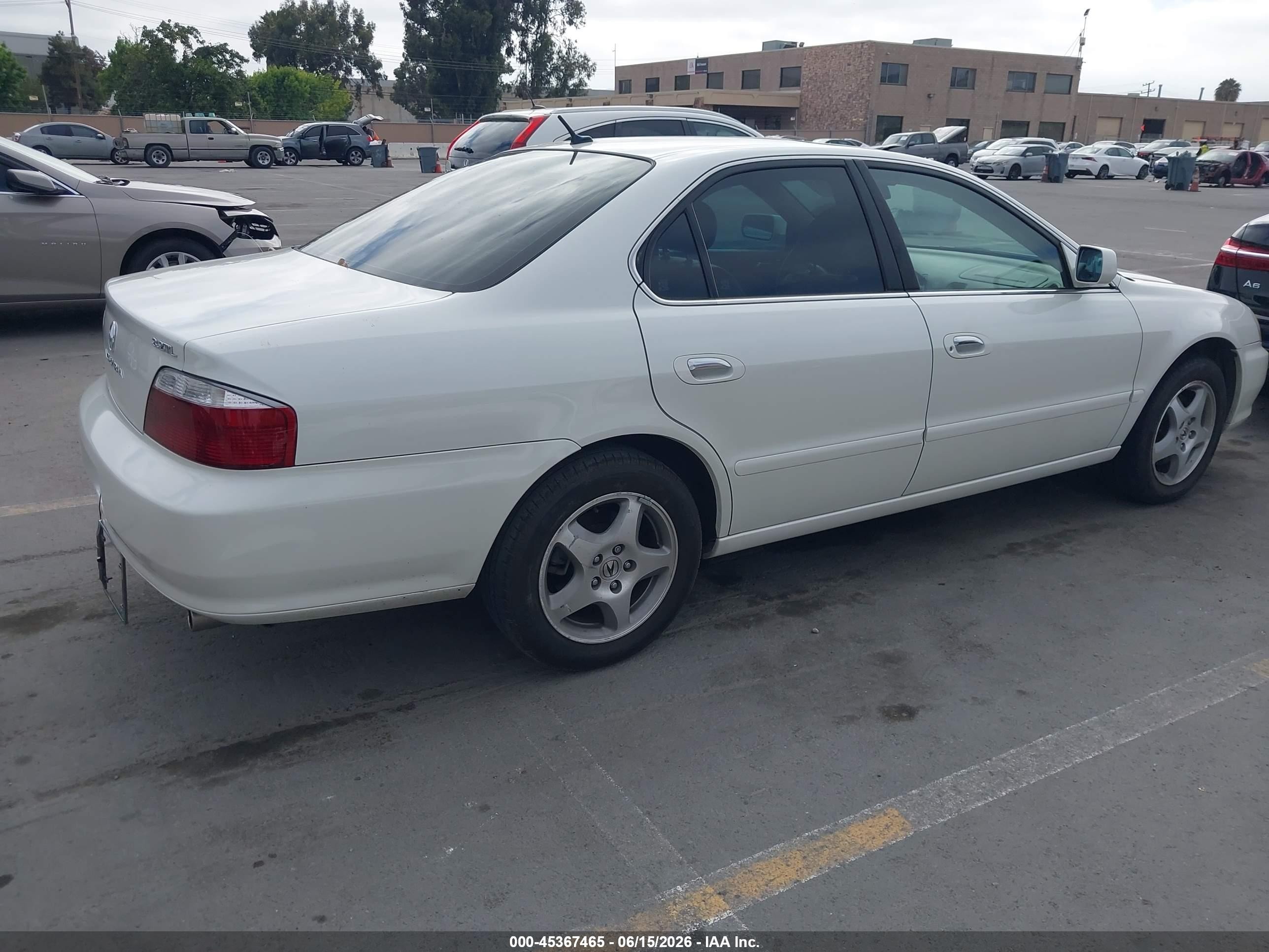 2003 Acura Tl 3.2 White vin: 19UUA56733A038290