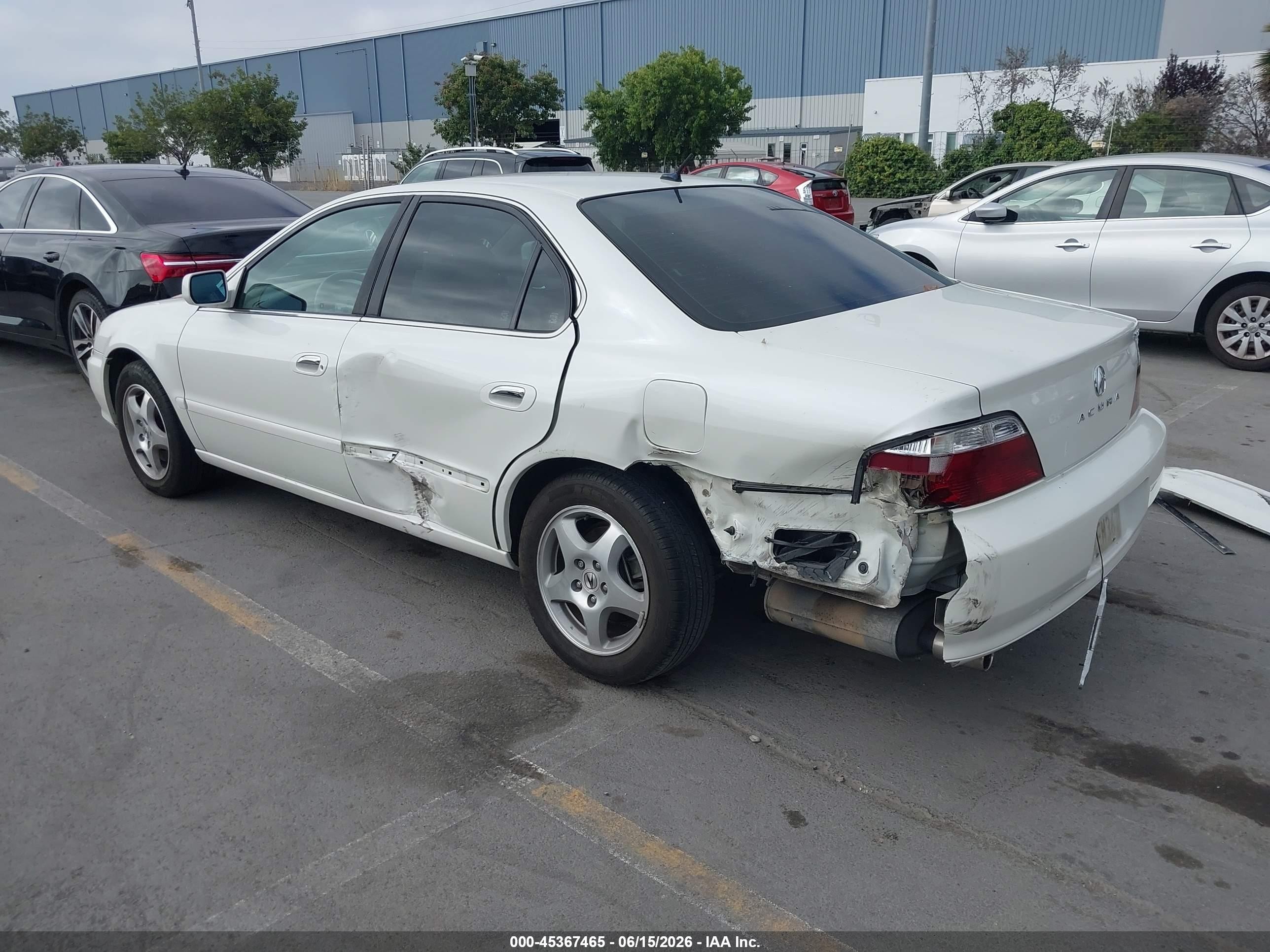 2003 Acura Tl 3.2 White vin: 19UUA56733A038290