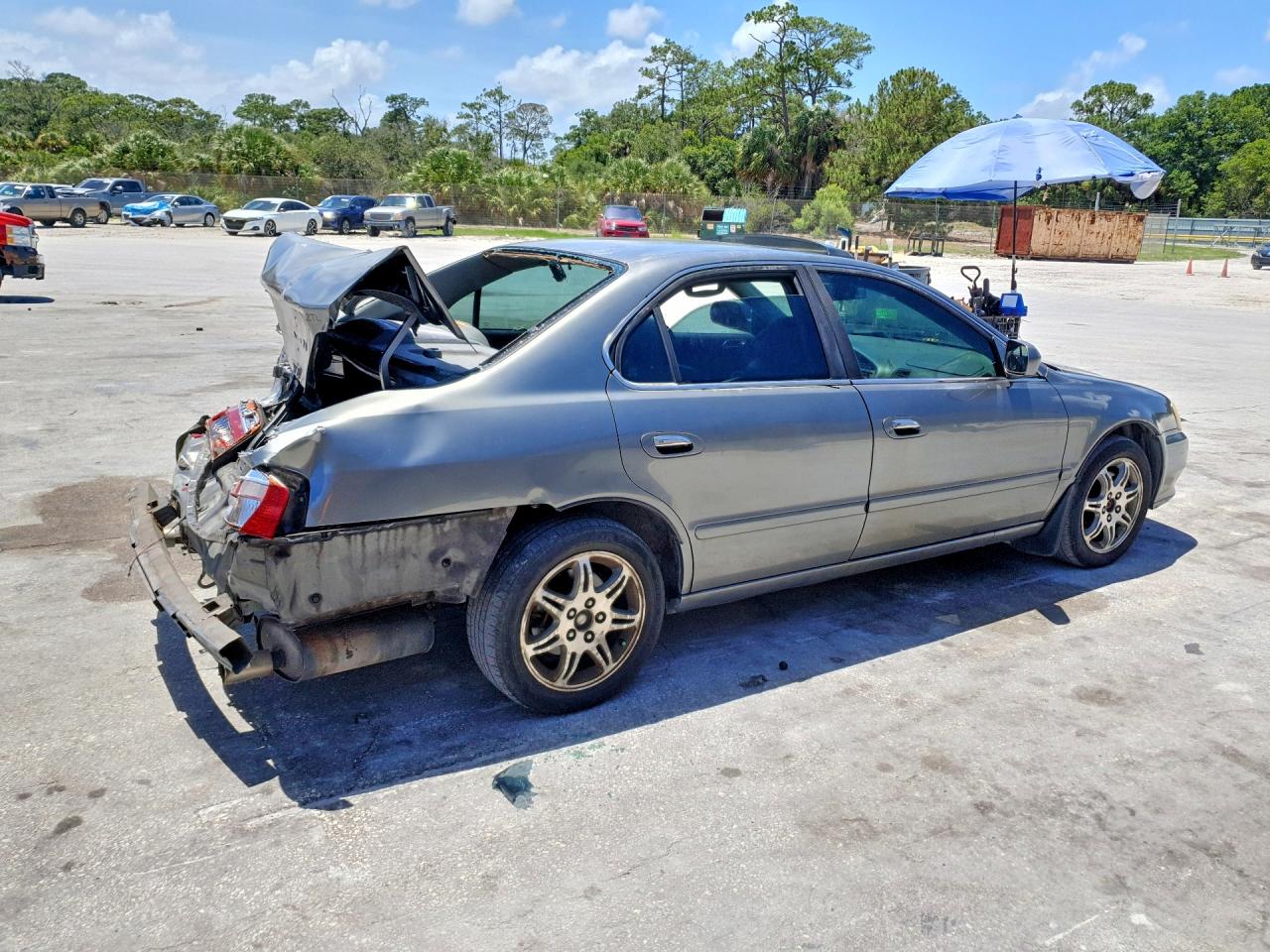 2000 Acura 3.2tl Gray vin: 19UUA5675YA064378