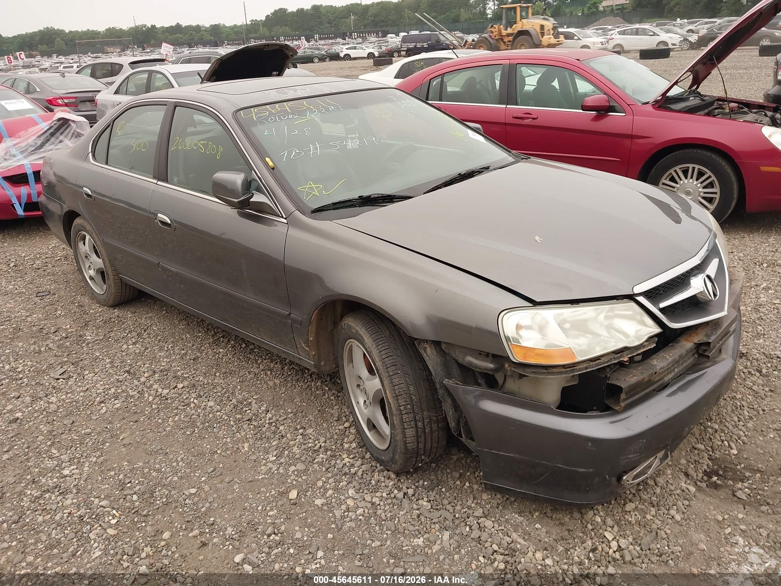 2003 Acura Tl 3.2 Серый vin: 19UUA56793A091706