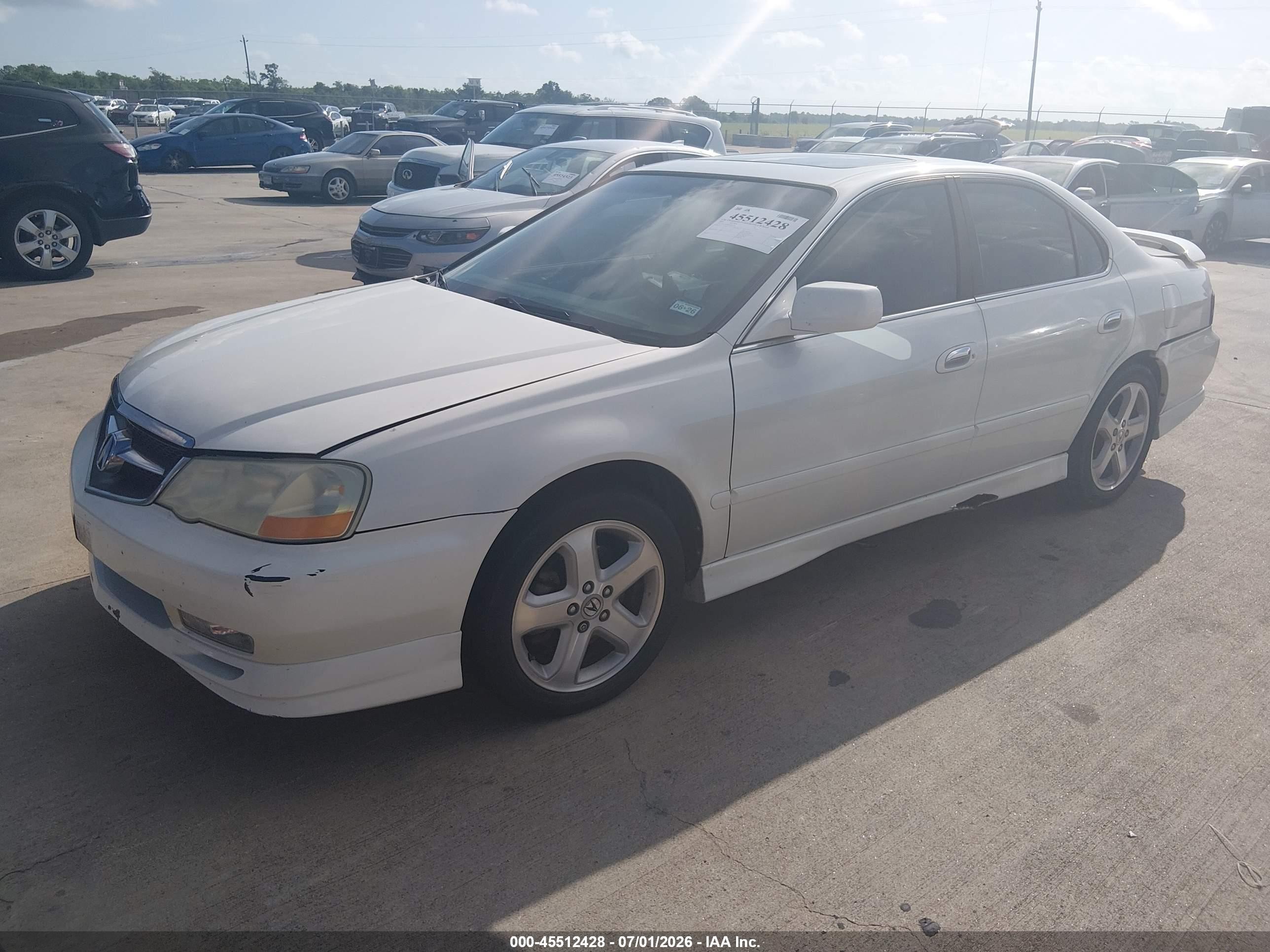 2003 Acura Tl 3.2 Type S White vin: 19UUA56803A015574